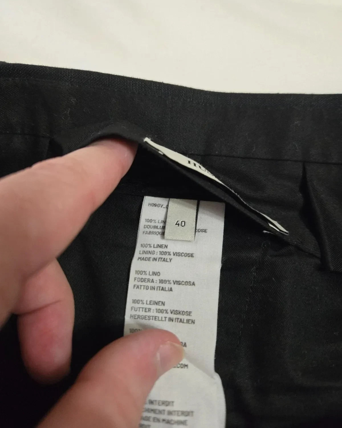 Husbands Paris Black Linen Suit EU 48 / 40 US 38 / 30 Gucci Vault Archive Rare