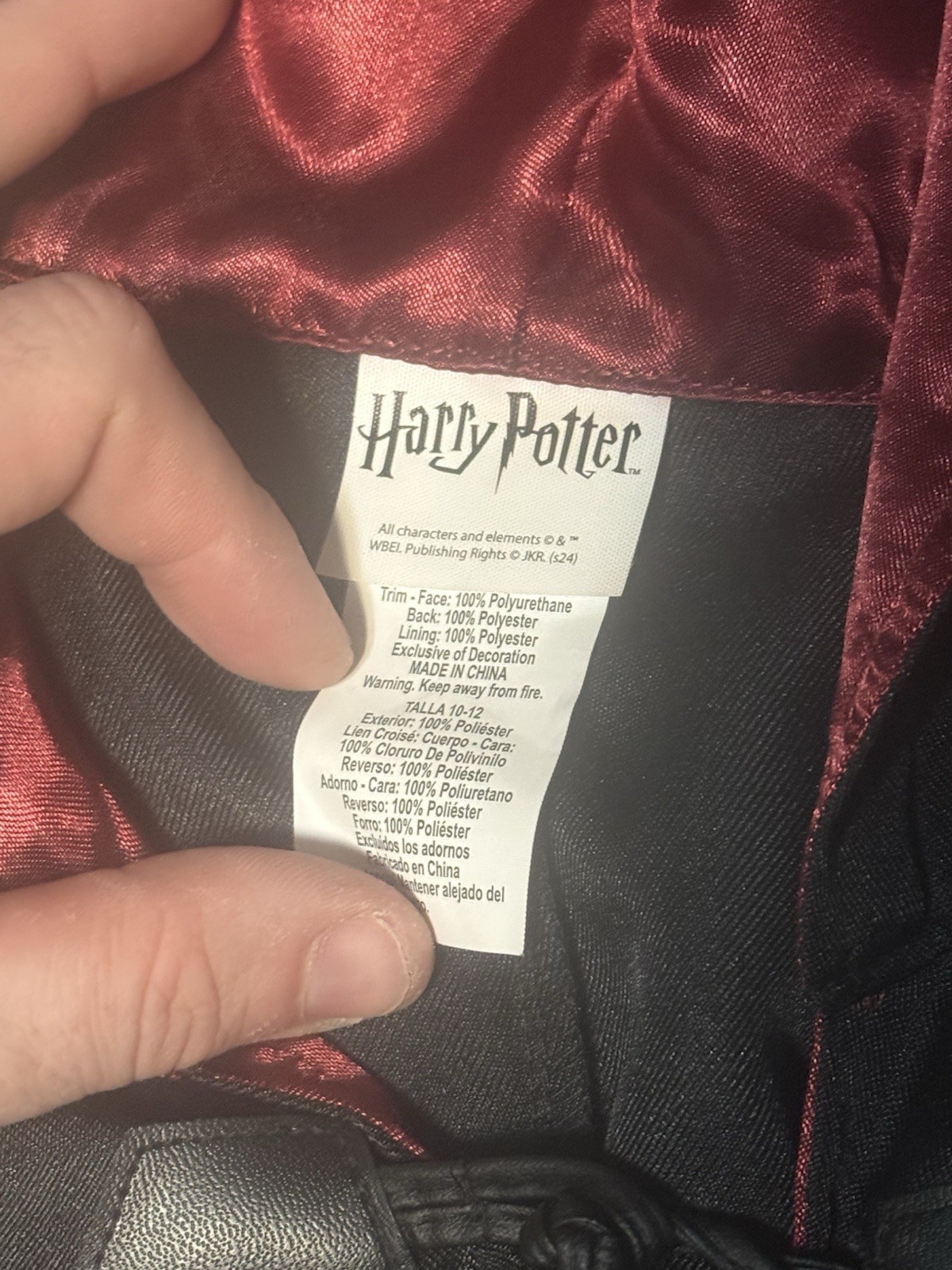 Harry Potter Gryffindor Robe Officially Licensed Adult One Size Fits All