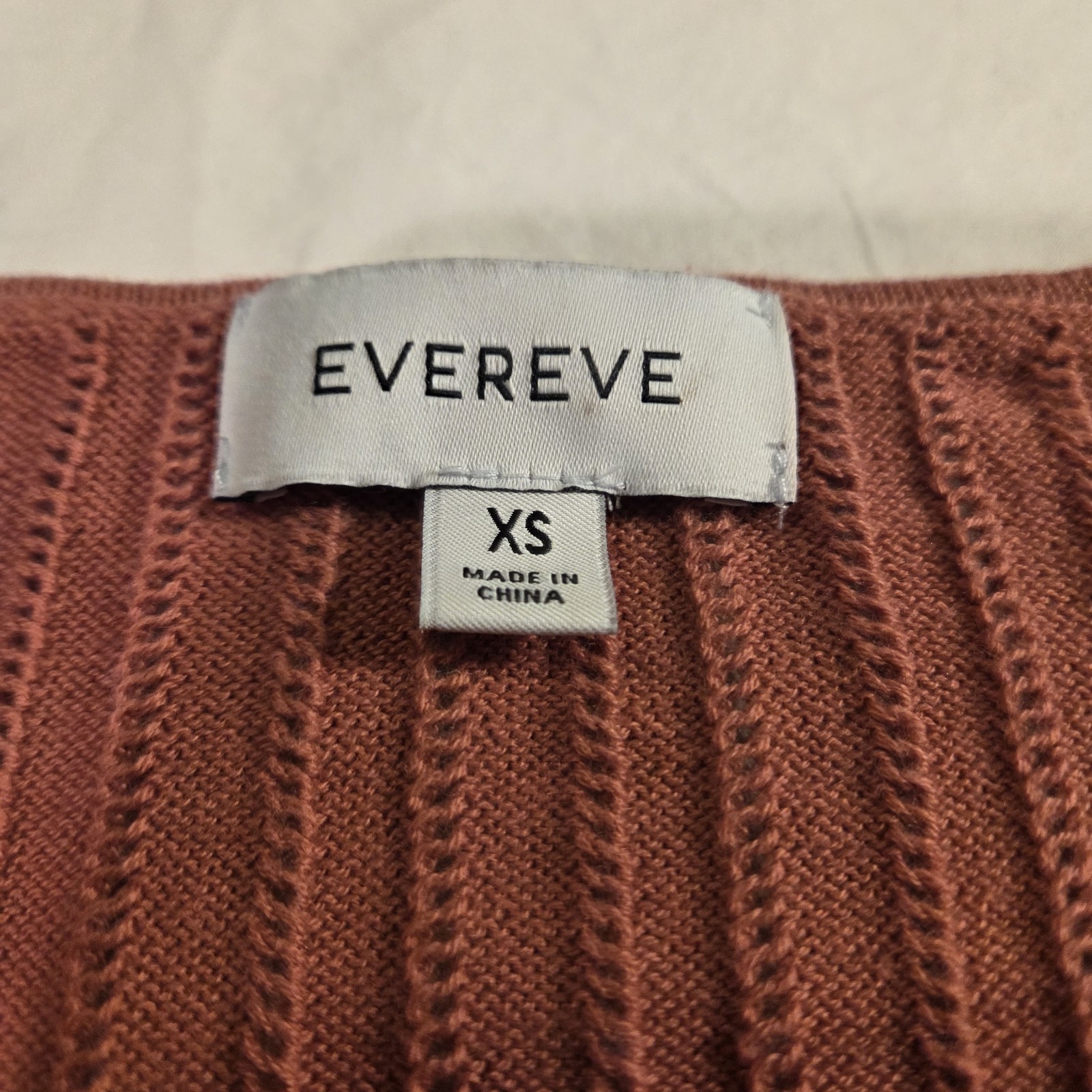 Evereve Kaia Knit Sweater Lightweight Scoop Neck, Women’s Size XS, Salmon Pink