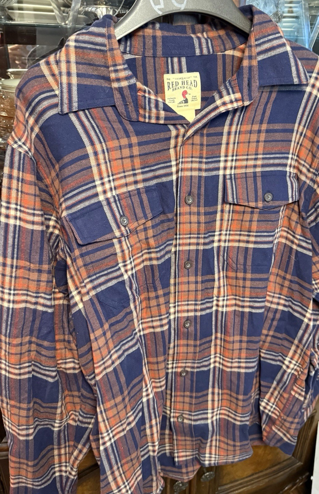 Red Head Flannel Men’s Sz L Cotton Bass Pro Shops
