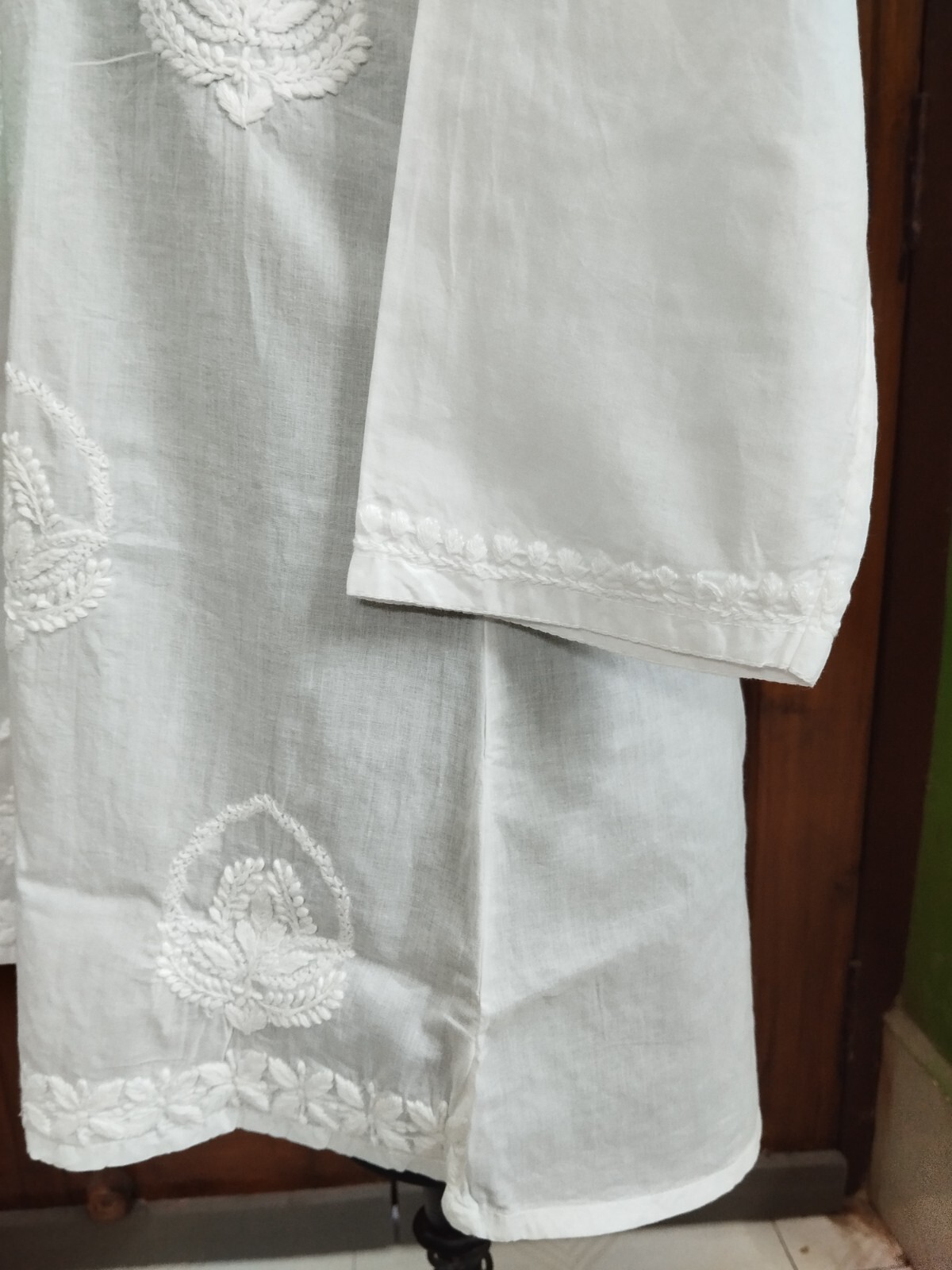 DESIGNER S M L XL 2XL ETHNIC HANDMADE 100% COTTON TOP KURTI CHIKAN EMBROIDERY