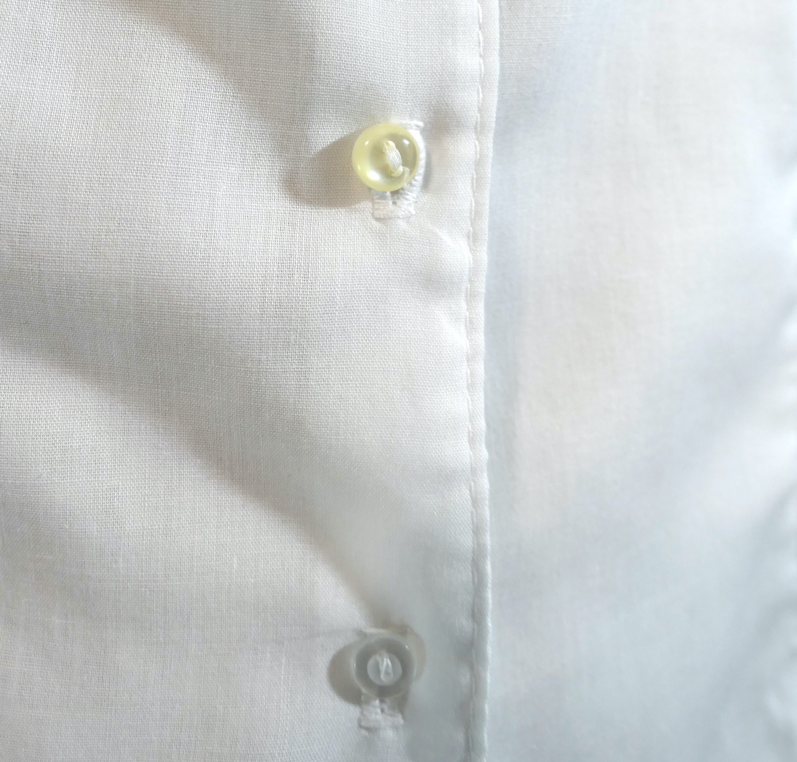 Vintage 70s White Cotton Pleated Ruffle Victorian Blouse Top Ribbon Ascot S M