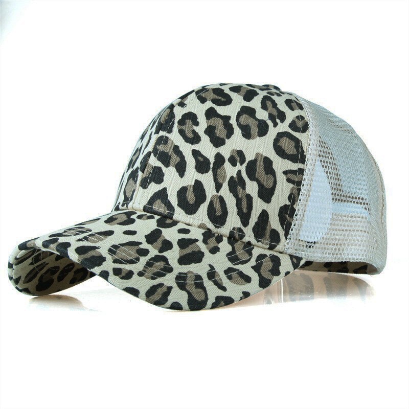 Adjustable Fashion Trendy Leopard-Print Baseball Cap Men Women Outdoor Visor New