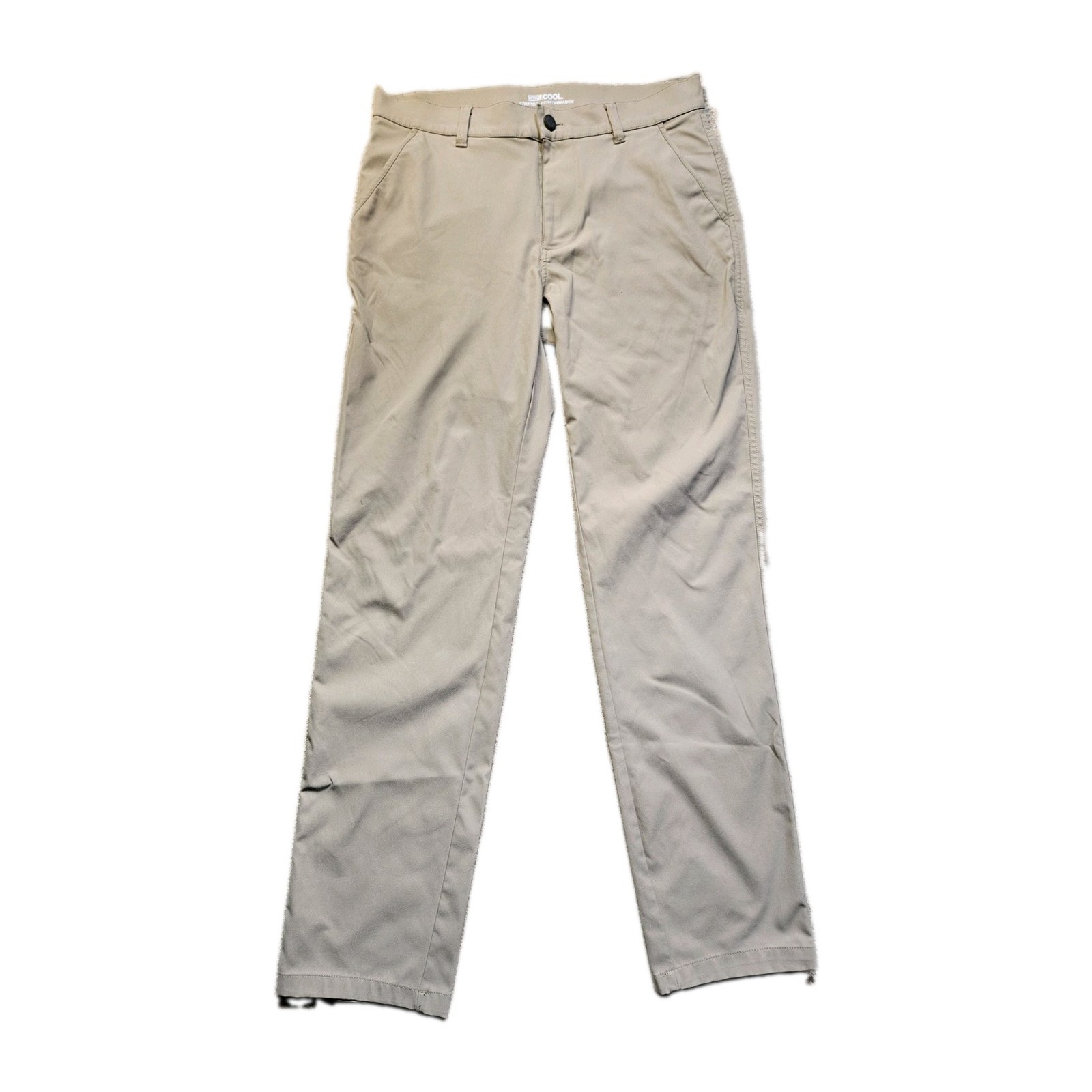 32 Degrees Cool Men’s Stretch Performance Pants Golf Casual Beige Men’s 30×32