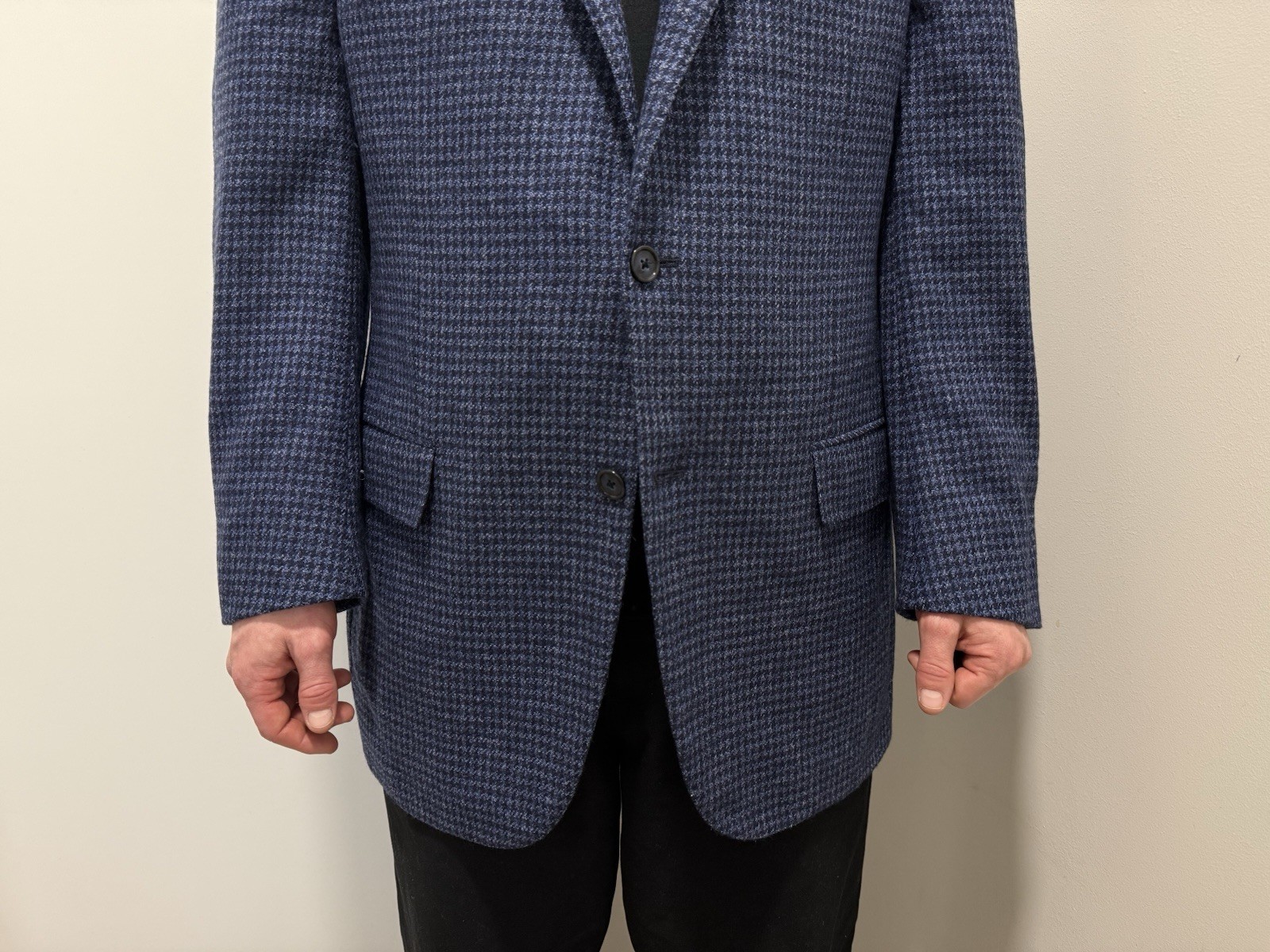 DDP Corneliani Mens Blazer Sport Coat Checked Wool size IT-52R/US-42R