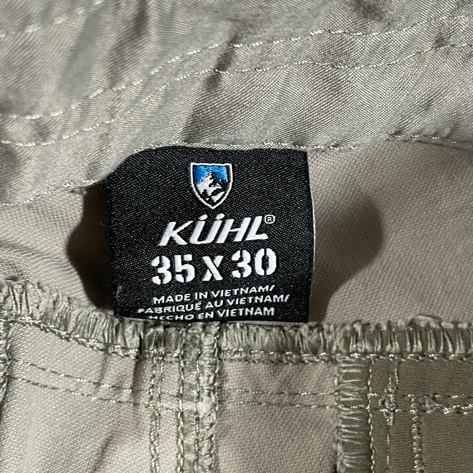 Kuhl Resistor Chino Pants Mens 35×30 Beige Stretch Canvas Straight Leg Casual