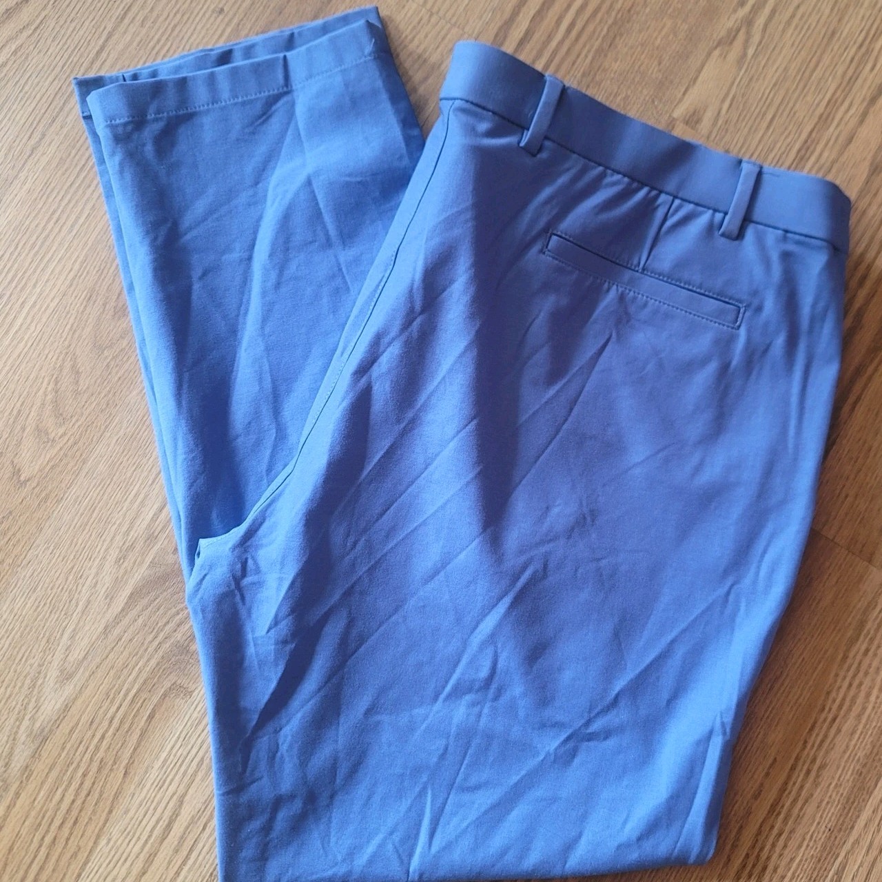 Ralph Lauren Men’s Light Blue Dress Pants 42Wx30L Stretch Cotton Blend