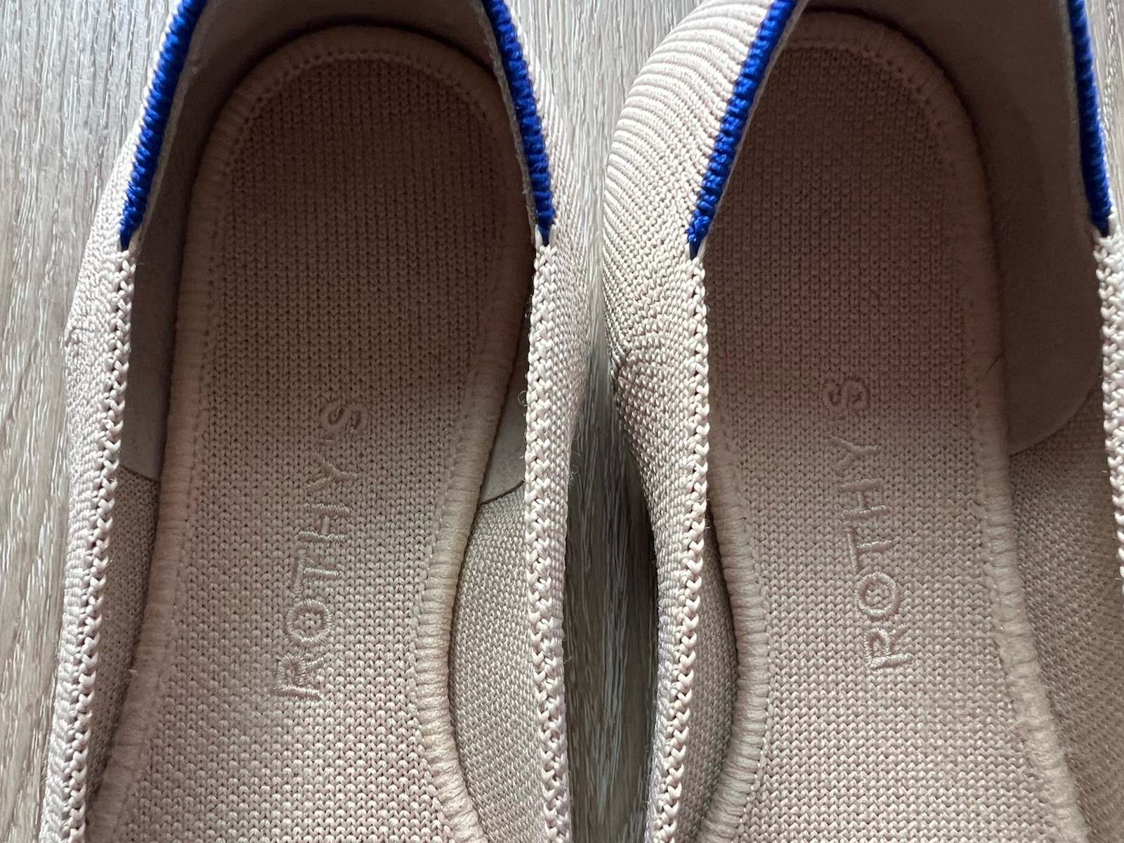 Rothy’s Women’s The Point Ballet Flat Flats Casual Natural Tan Beige sz 6.5