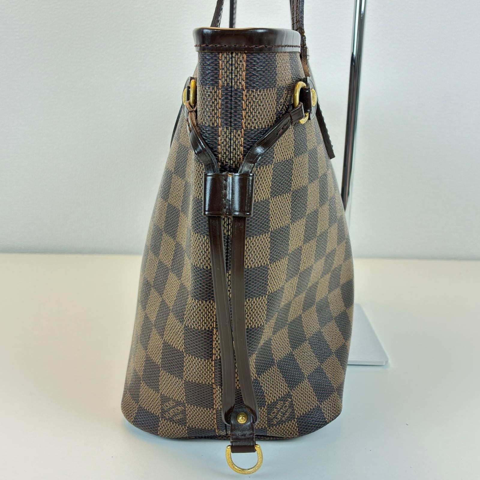 LOUIS VUITTON Never full PM Tote Bag N51109 Damier canvas Brown