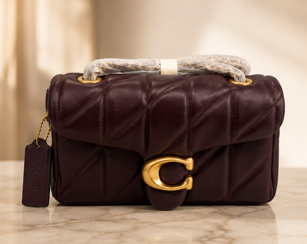 Coach Tabby Shoulder Bag 20 Quilted Leather Maple Gold Hardware CP149 NWT