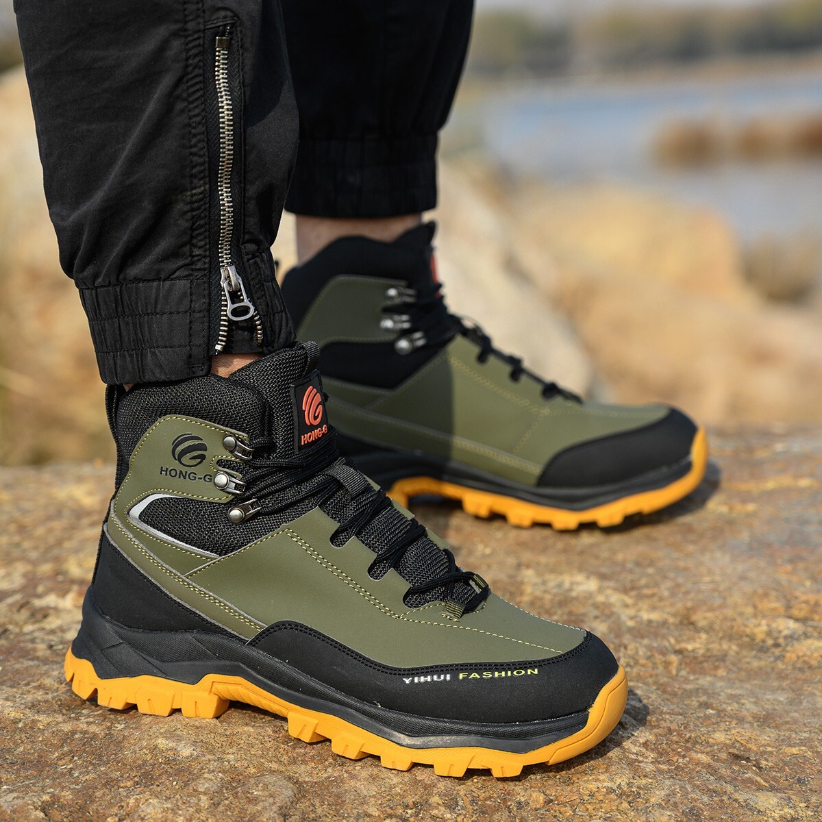 Safety Boots Men Work Indestructible Steel Toe Protective Boots Waterproof boots