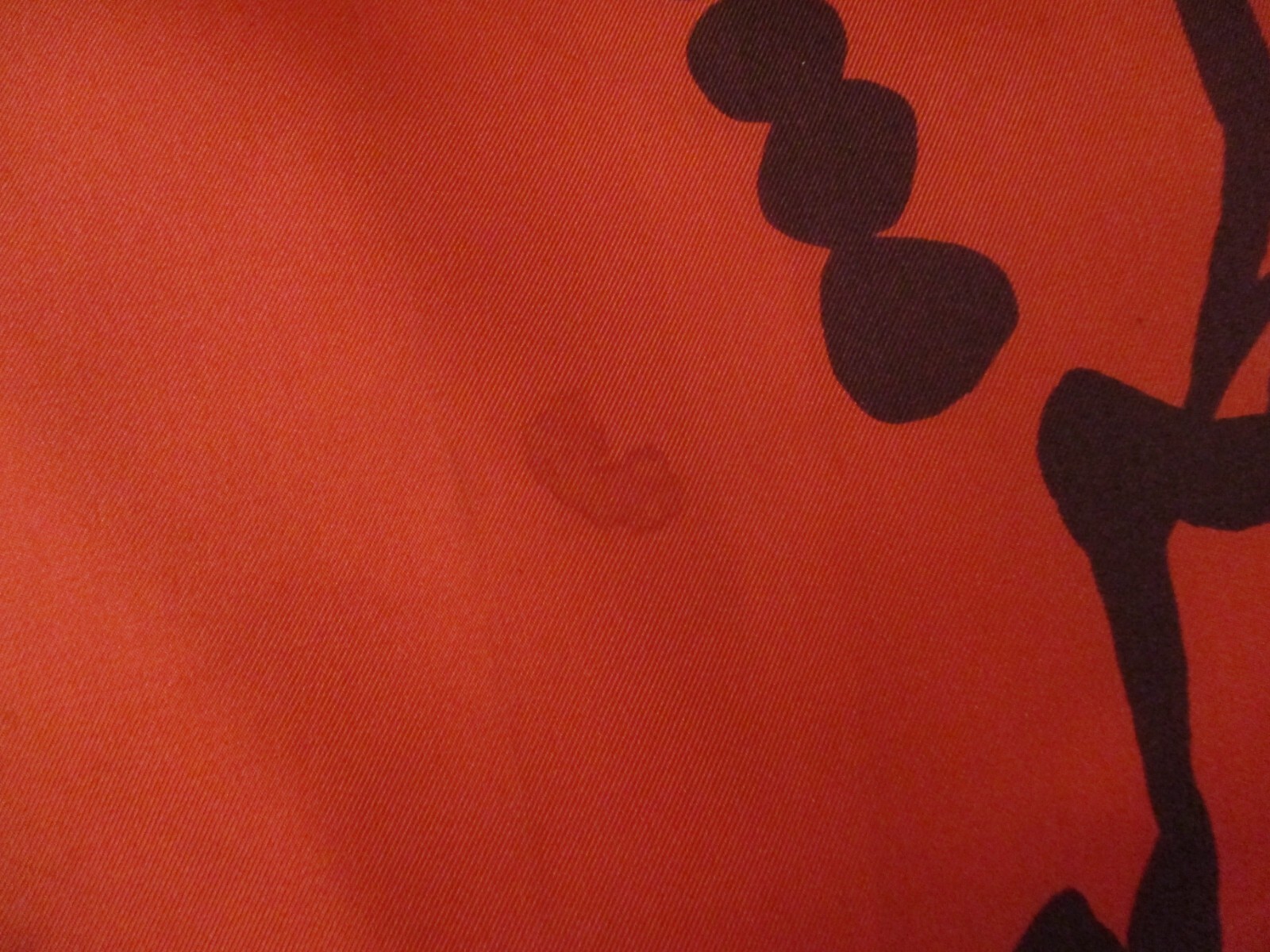 Creation Brauchbar Red Brown Abstract 100% Silk Square Scarf 25″ Switzerland