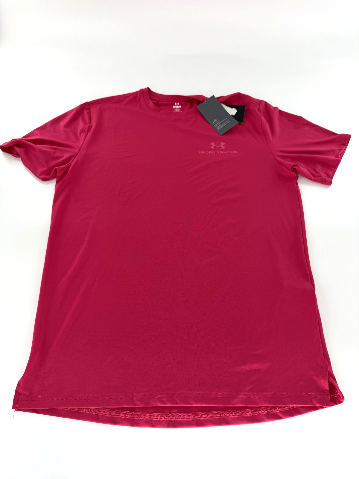 Under Armour Mens Vanish Rush Energy Shirt SZ M Shaded Fuchsia 1383973-681 NEW
