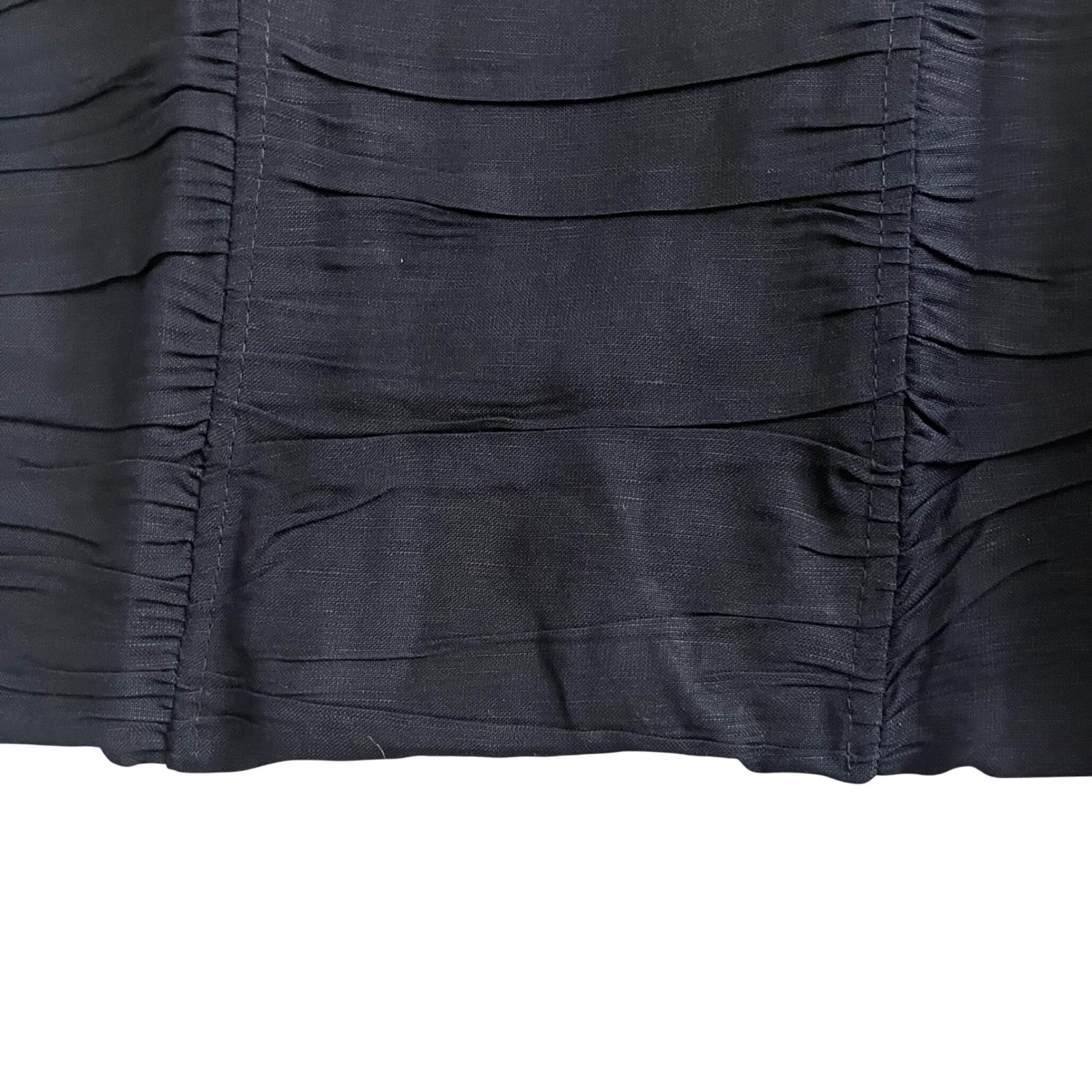 Lioness Women’s Island Ruched Scarf-Trim Tube Top Small NWT navy blue