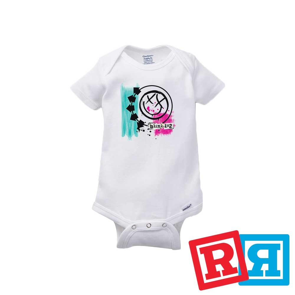 Blink 182 Gerber Baby Onesie® Bodysuit Cotton White Short Sleeve Unisex
