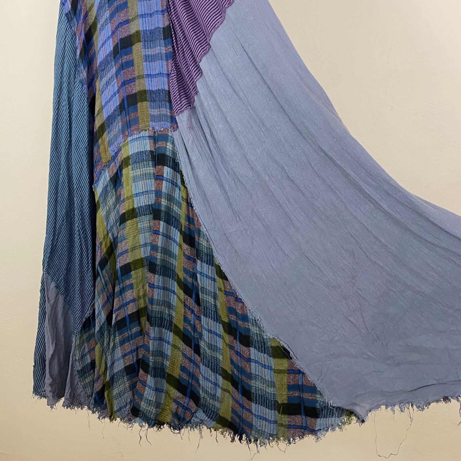 FP One – Free People Plaid Patchwork Maxi – Royal – Size XS