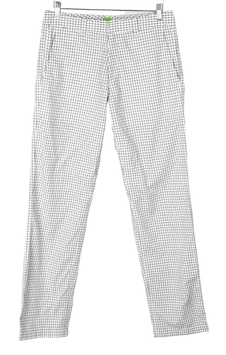 Hugo Boss Haddys-W Pants Mens US 30 Green Label Regular Fit Plaid