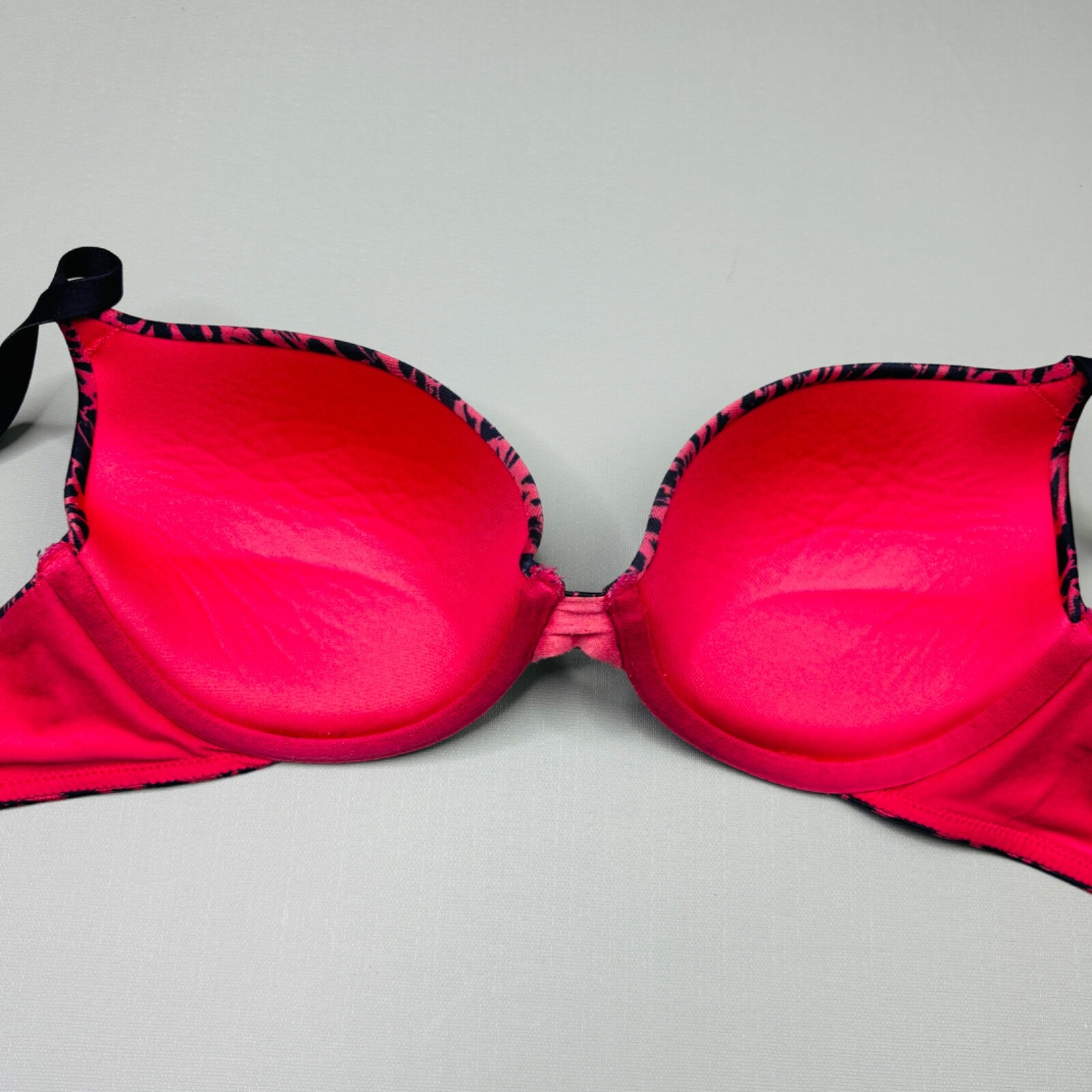 Maidenform Push Up Bra 34C Underwire Nylon Adjustable Strap