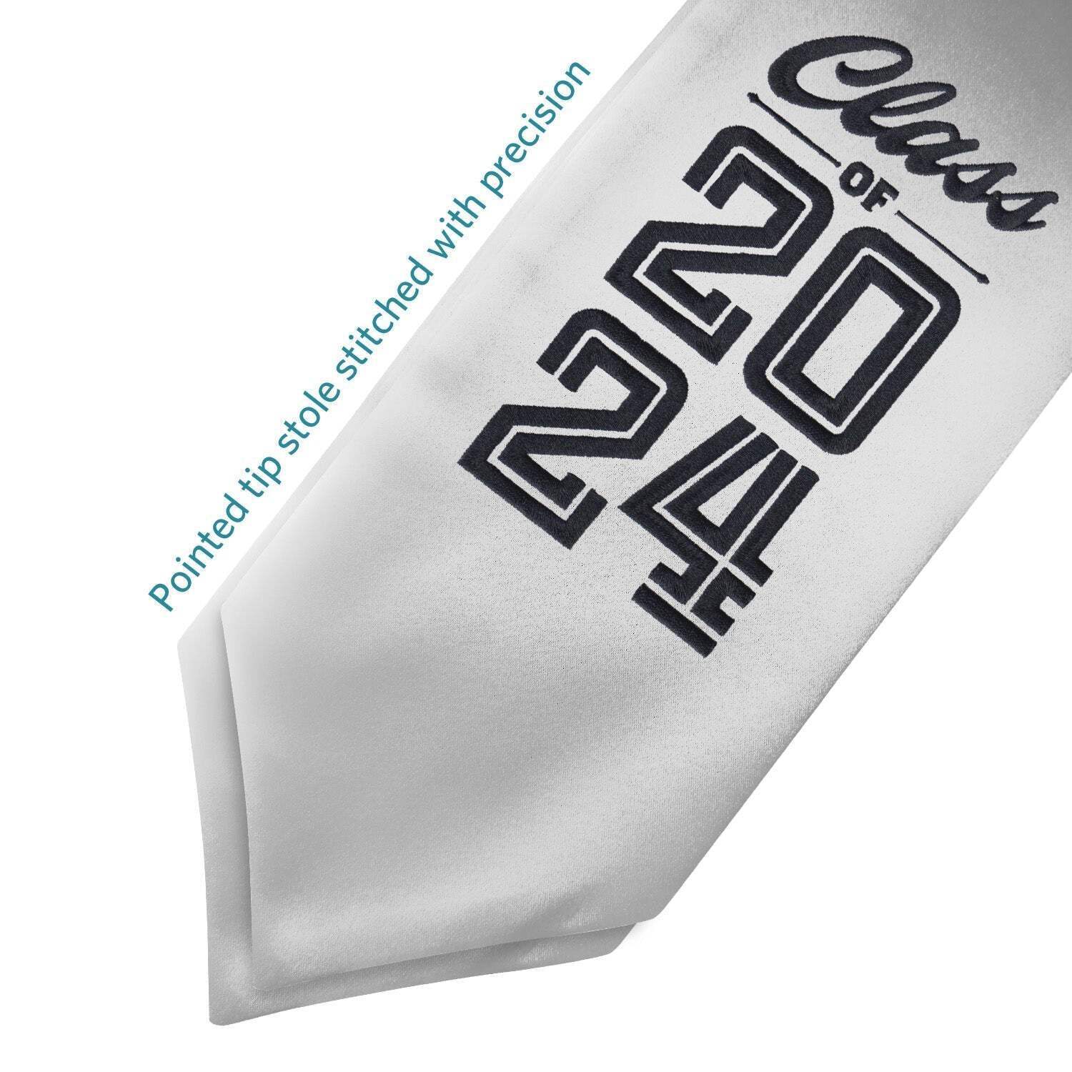 Endea Graduation Silver Class of 2024 Graduation Stole/Sash