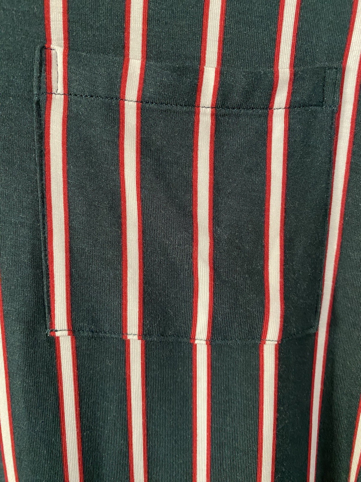 SOMA S Cool Nights SS Long Midnight Stripe Green JOL Sleepshirt –