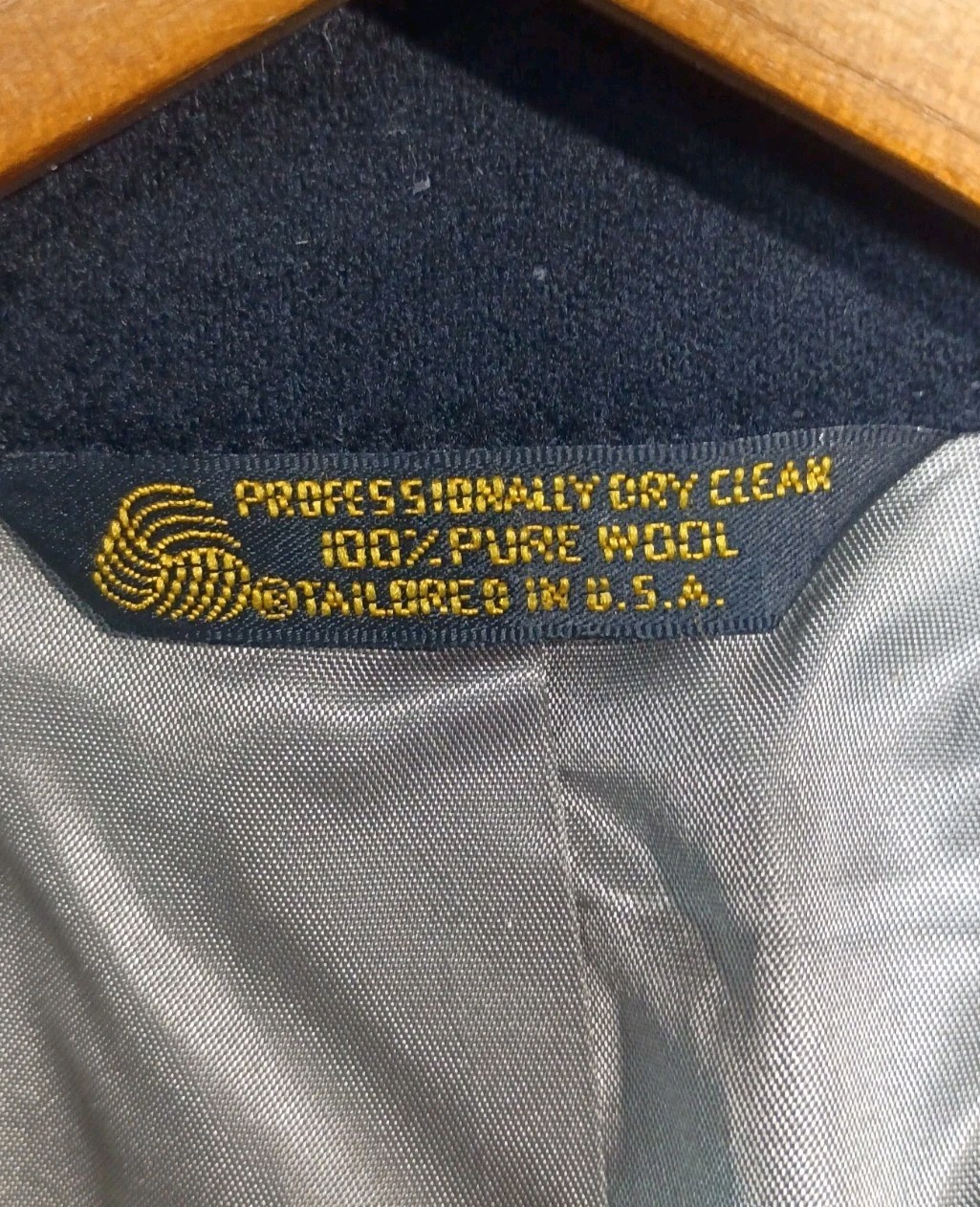 Linett Ltd for Bernard Allen Blazer 100% Wool Tailored Menswear Jacket USA UNION