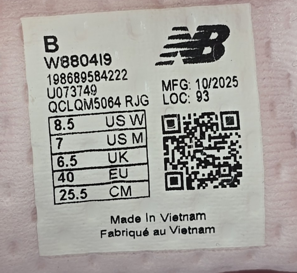 New Balance Womens Fresh Foam X 880v15 Pink Walking Sneakers Sz 8.5B