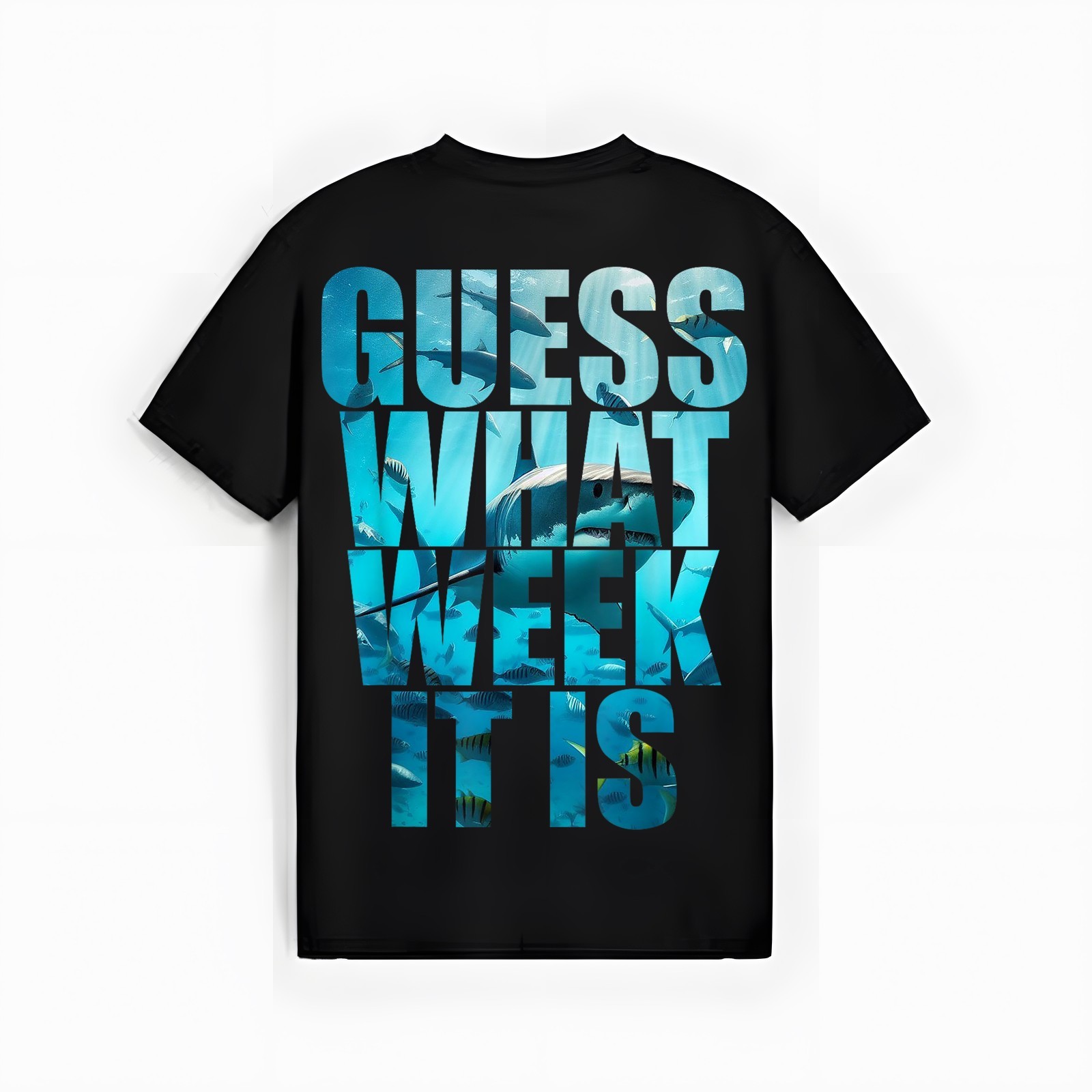 Guess What Week It Is Funny Shark Awareness Support Summer T-Shirt
