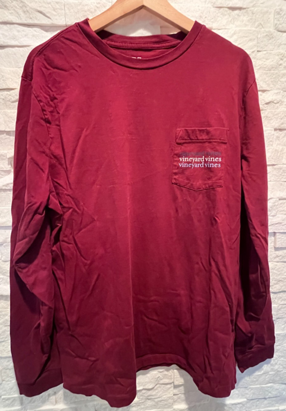 EUC Men’s VINEYARD VINES 100% Cotton Long Sleeve Crew Neck T-Shirt Size Large