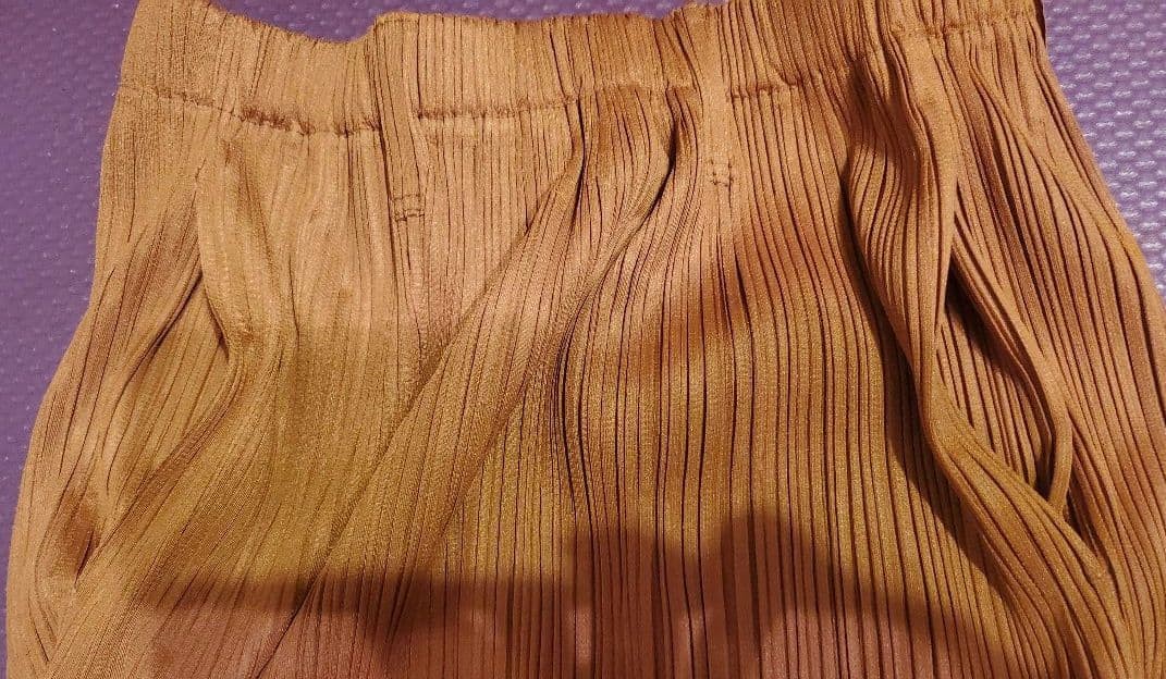ISSEY MIYAKE Pleats Please Long Skirt with Fringe