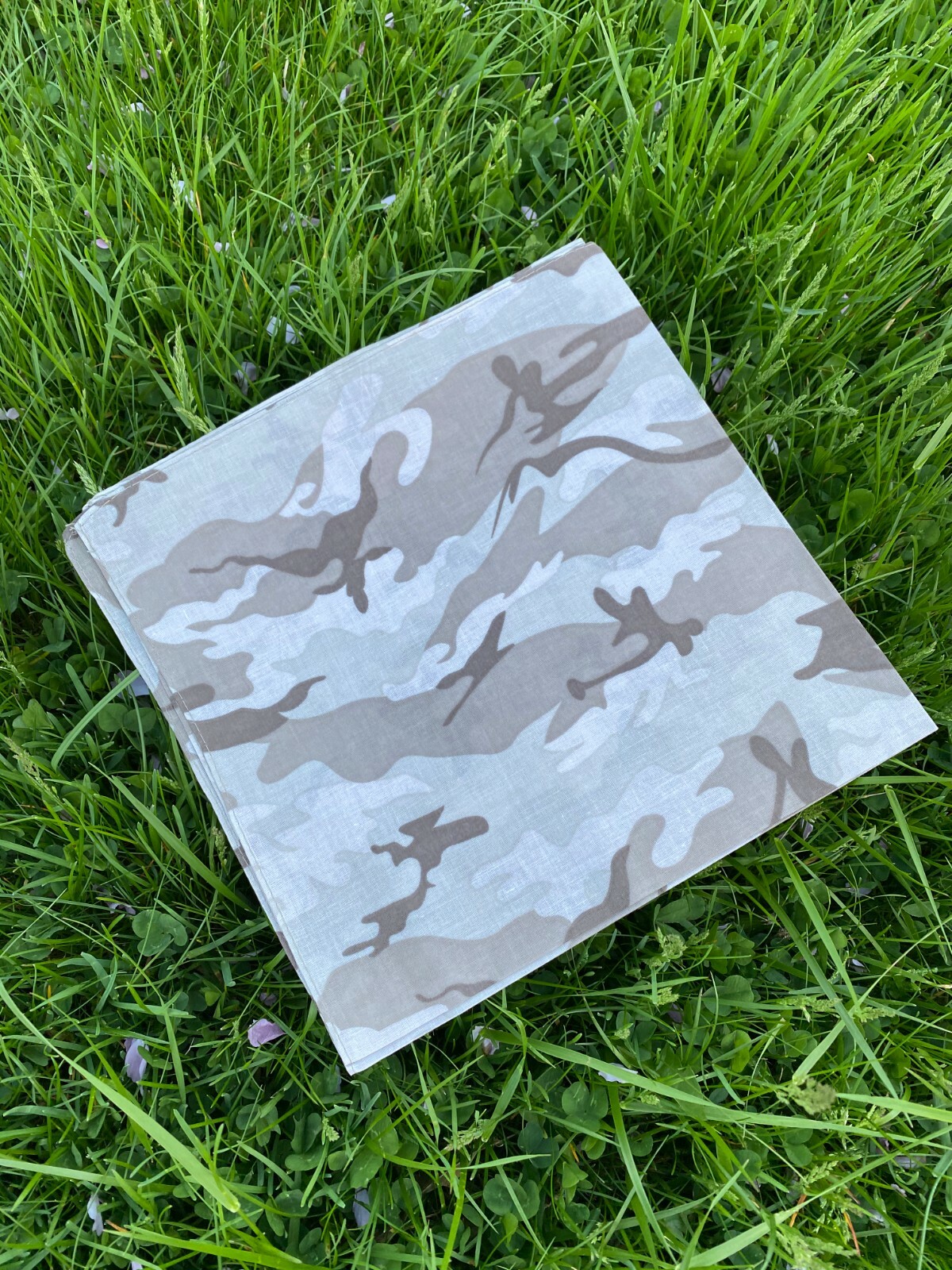 Light Desert Camo Scarf Bandana Camouflage Headwrap Cloth 21″ SHIPS FROM USA