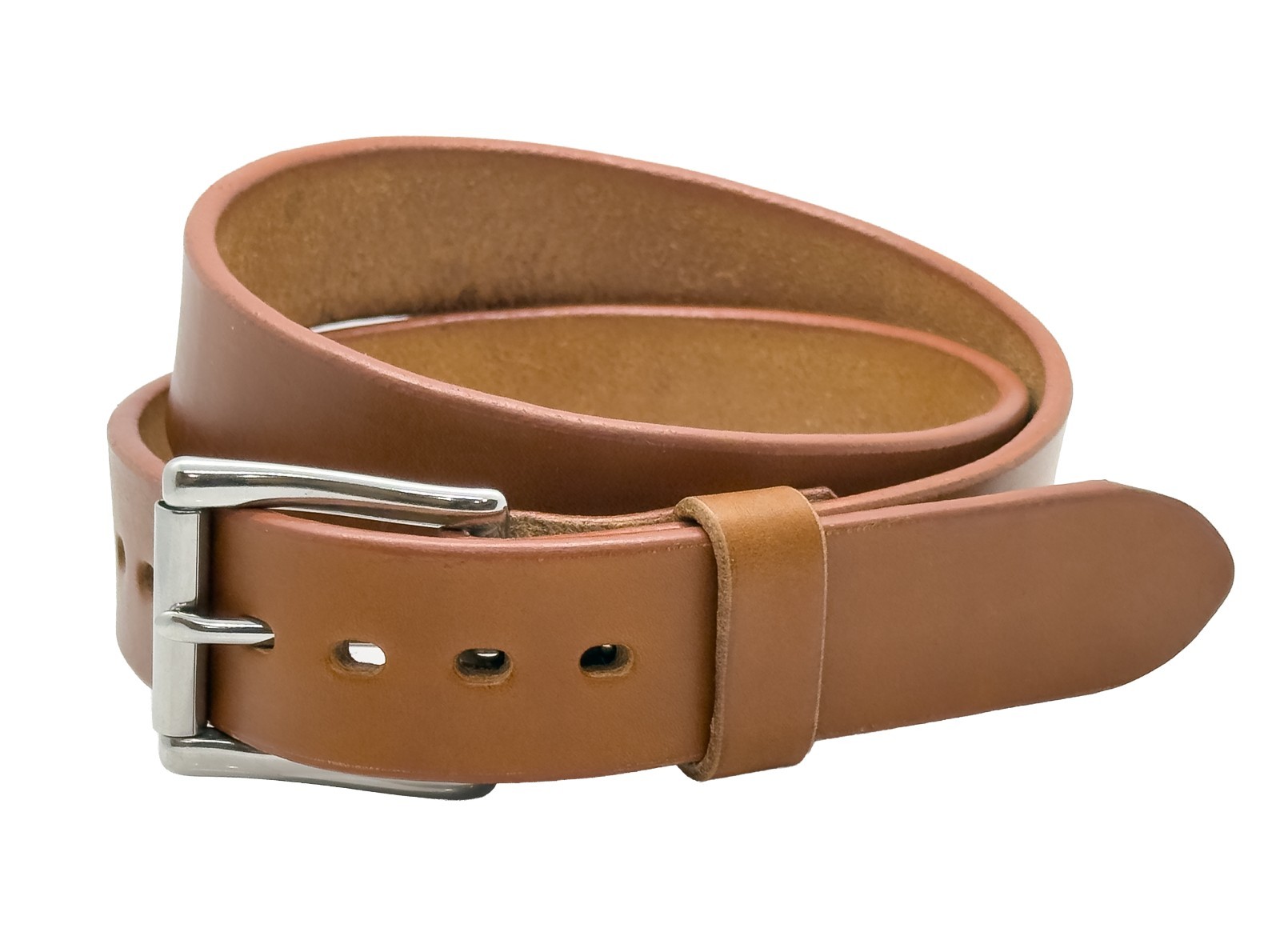 Handmade 1.5” Hermann Oak English Bridle Leather Belt – Full Grain USA Made