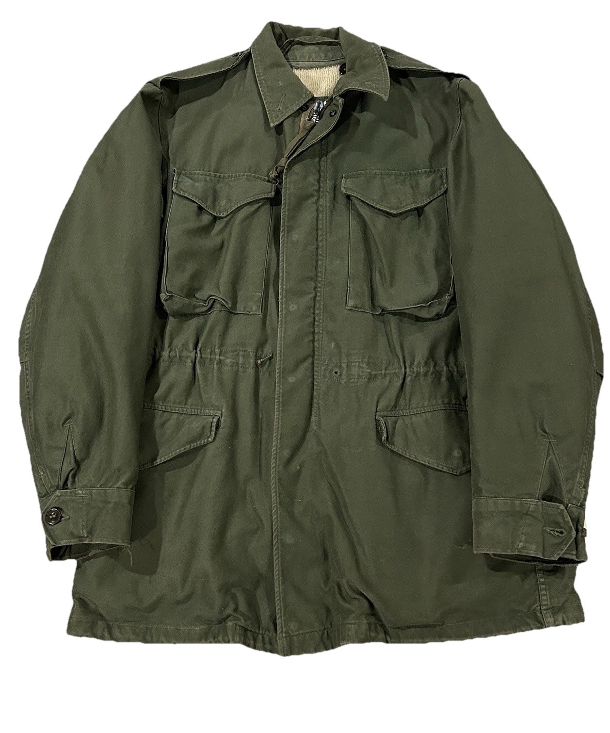 Vintage 1950s US Army M-51 Field Jacket Small Long w/ Liner Korean War