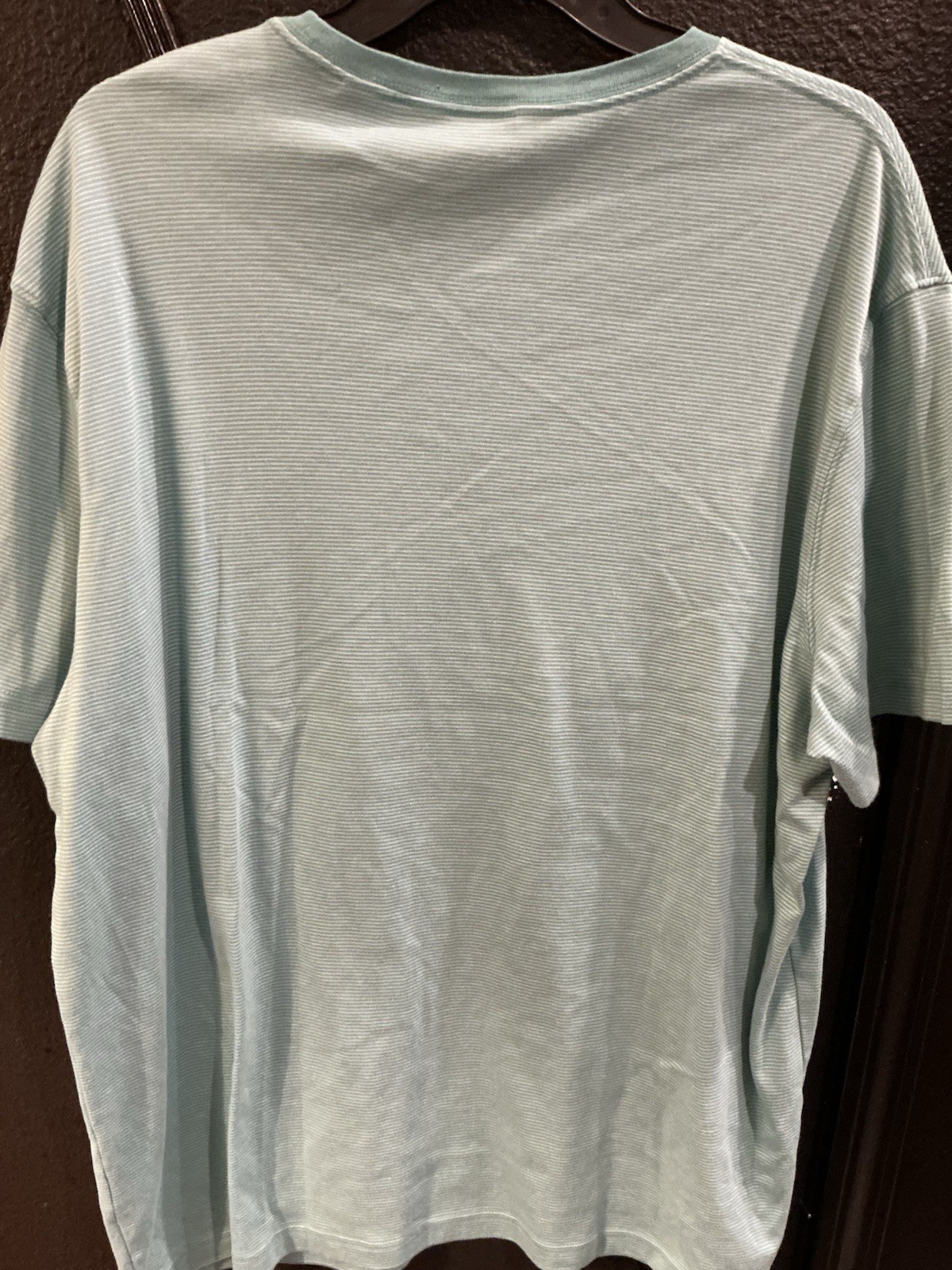 Daniel Cremieux Signature Collection Men’s XL Green/White Striped Pima Tee