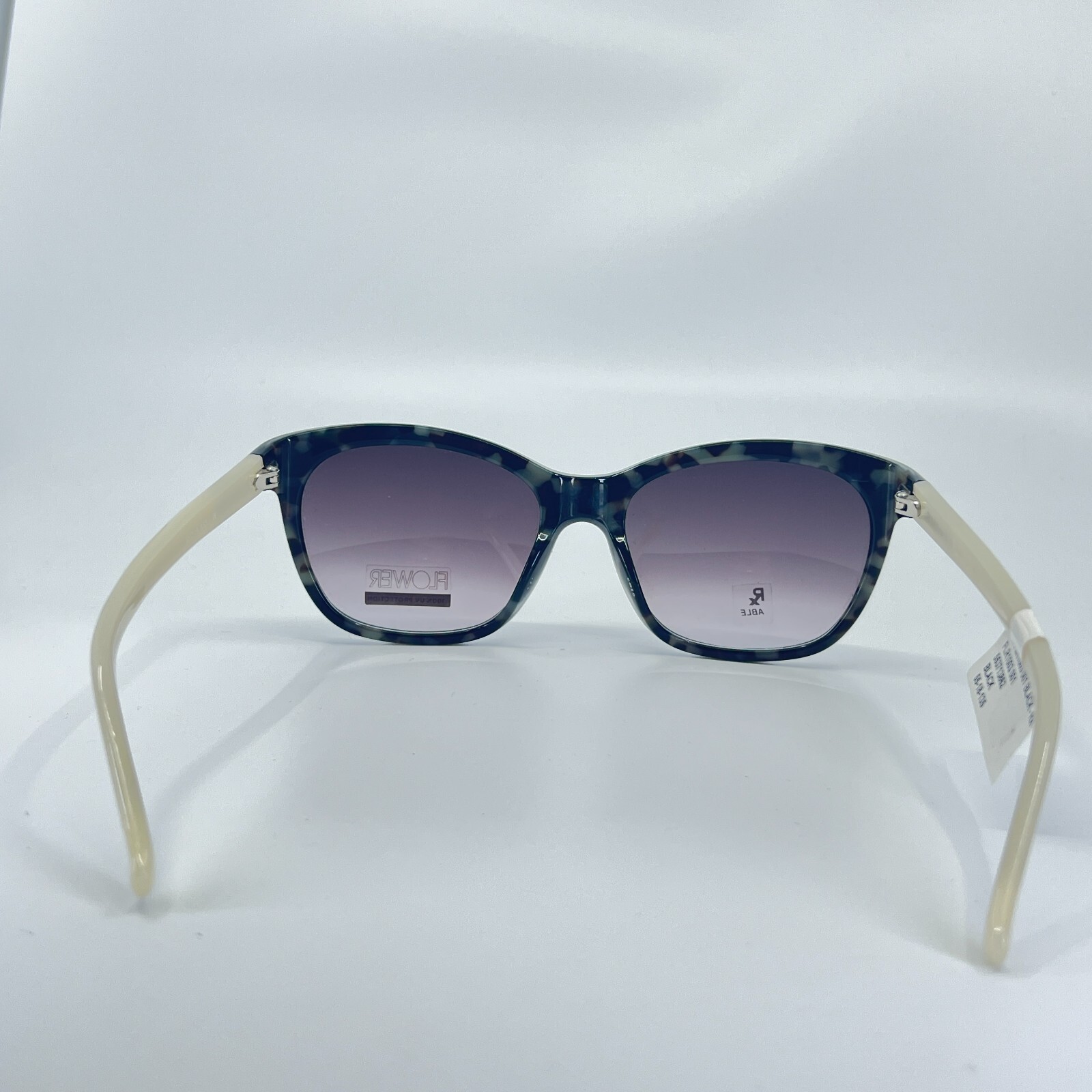Flower FLR1003 001 Sunglasses Black Square Frames 55[]18 135