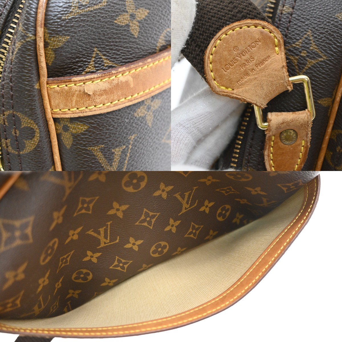 LOUIS VUITTON Reporter Crossbody Shoulder Bag Monogram Leather BN M45254 35SA260
