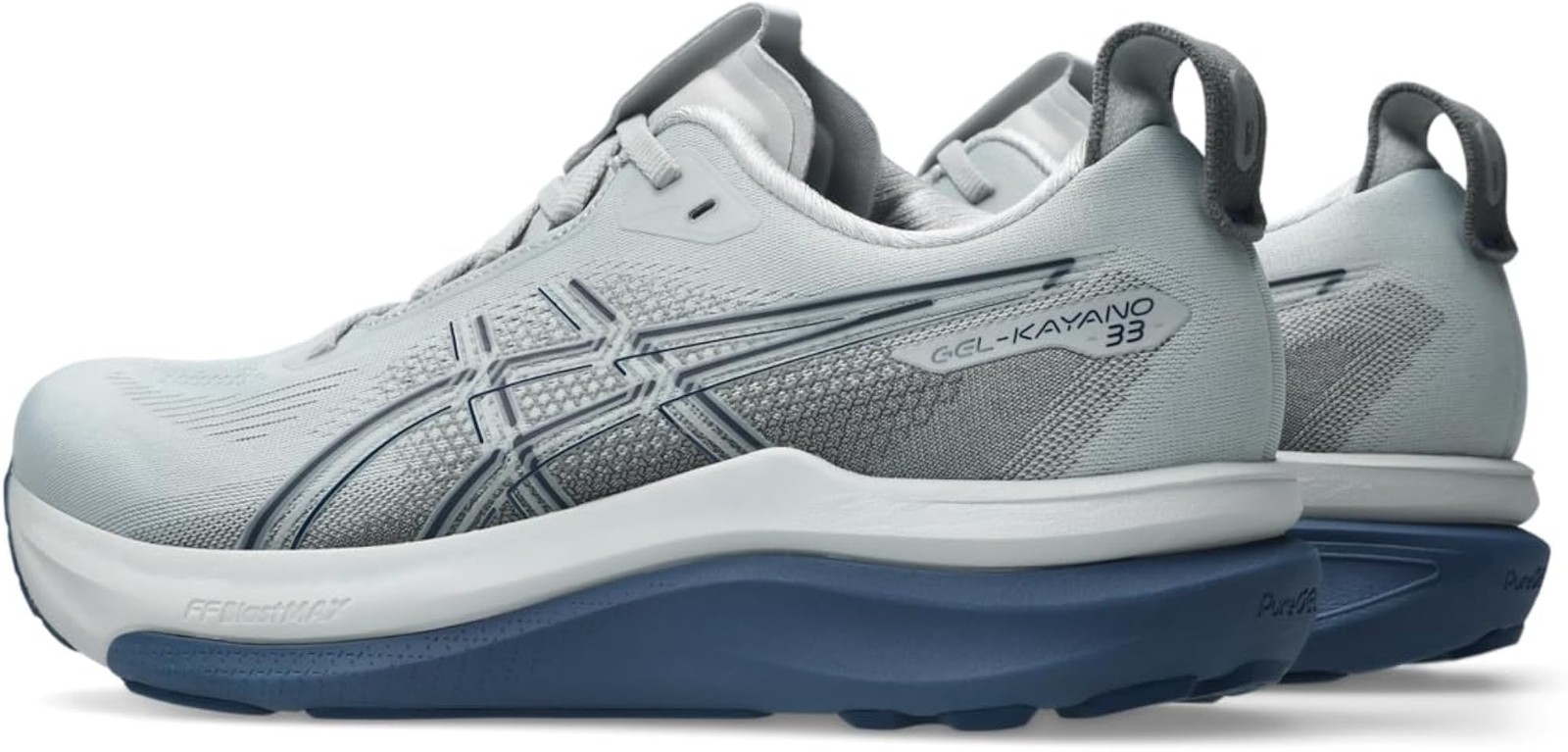 ASICS Men’s Gel-Kayano 33 Running Shoes – Piedmont Grey/Midnight – 12.5 Wide