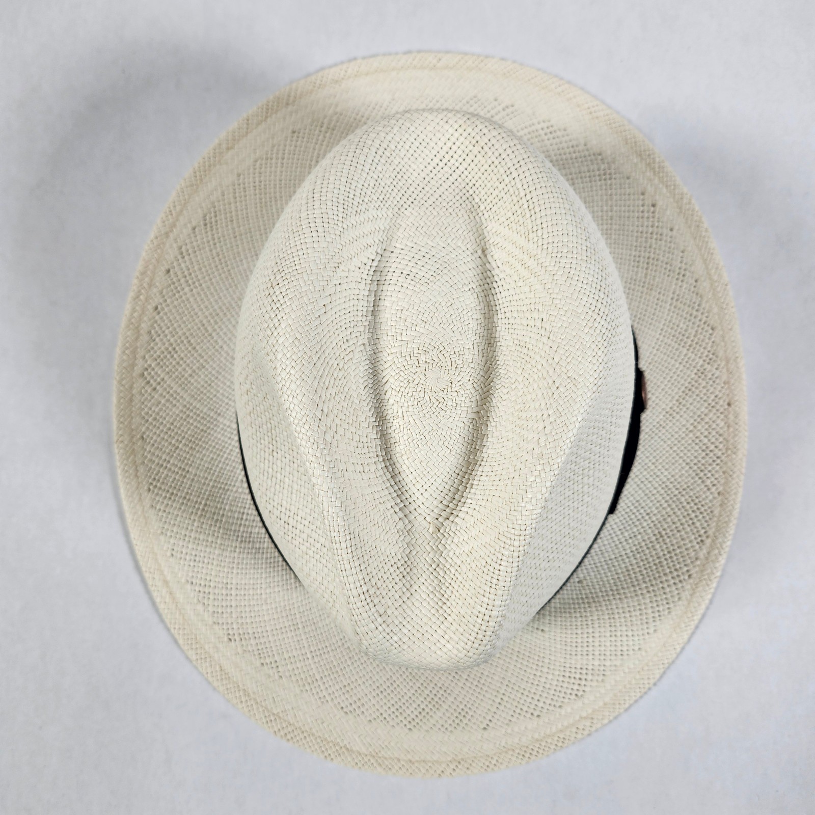 Goorin Bros Fedora Mens Size X-Large Ivory Straw 100% Toquilla Panama Hat NEW