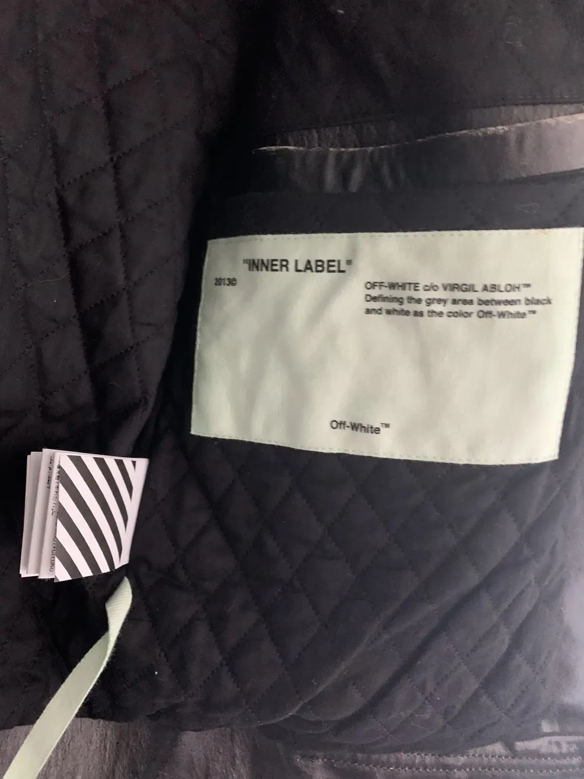 Ultra Rare Off-White Virgil Abloh Leather Jacket — 2013 Founding Era