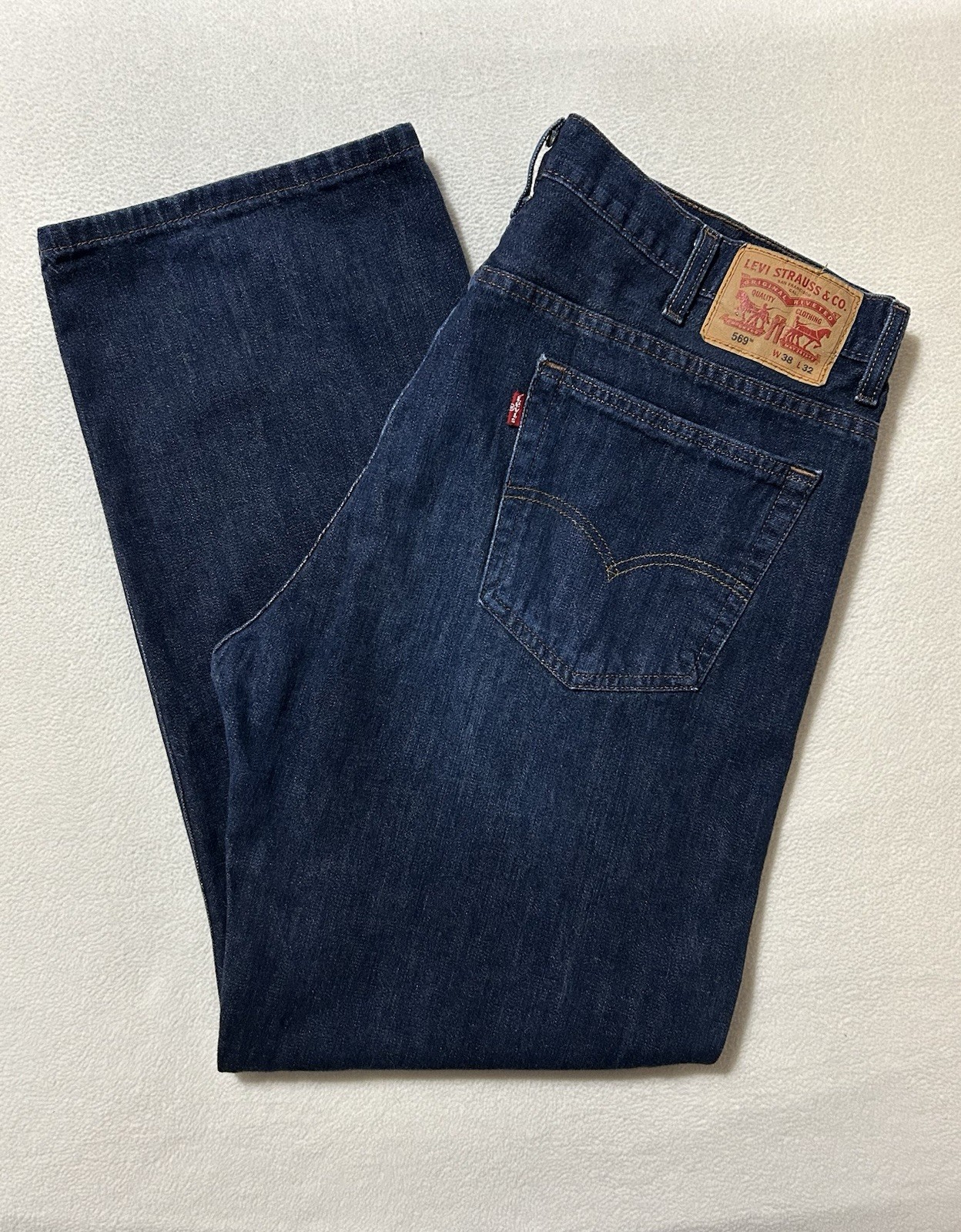 Levi’s 569 Jeans Men’s 38×32 Blue Relaxed Straight Leg Denim