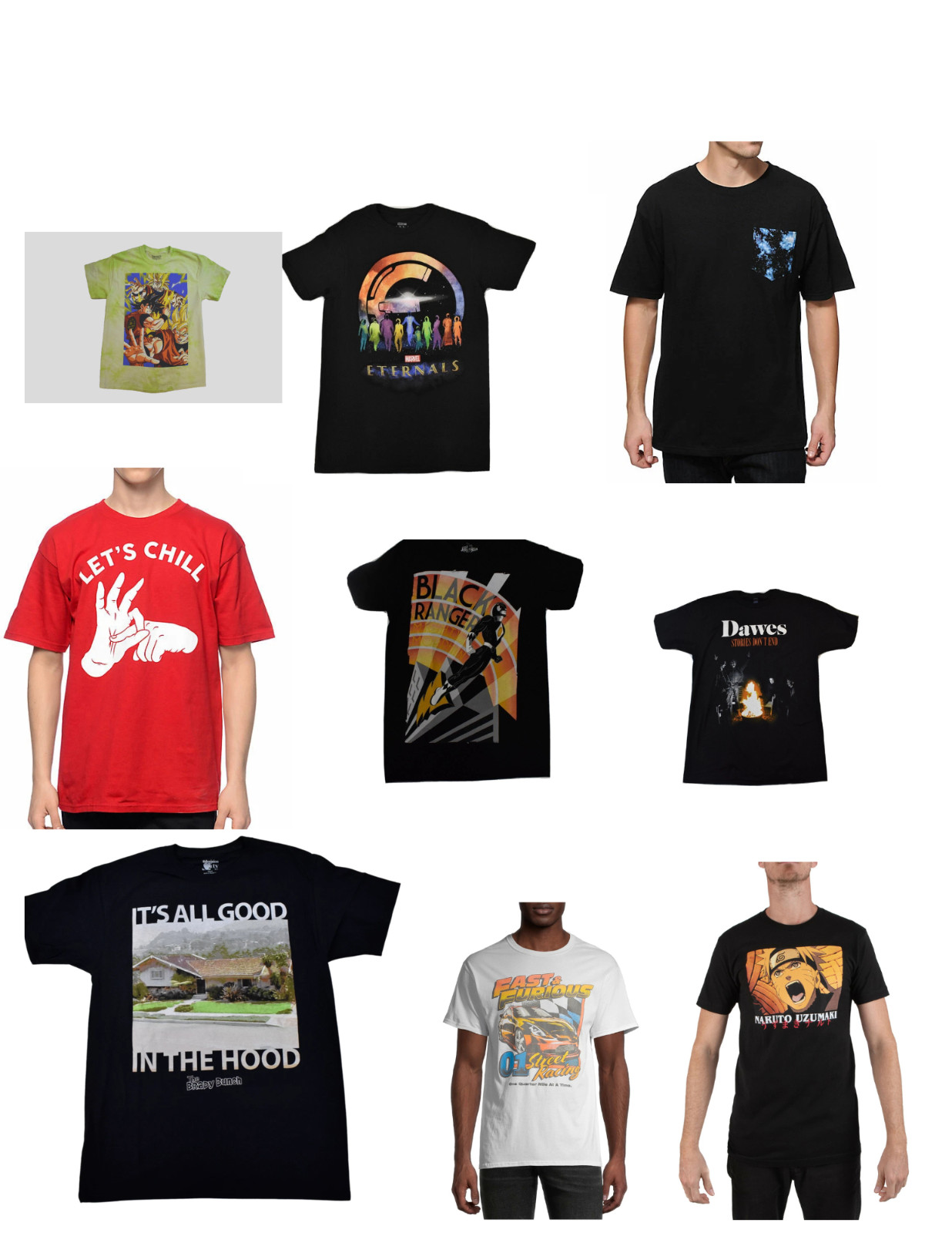 Lot 25 New Mens Overstock Shirt Music/Comics/Cartoon/Movie?TV Shirts New XS-2XL