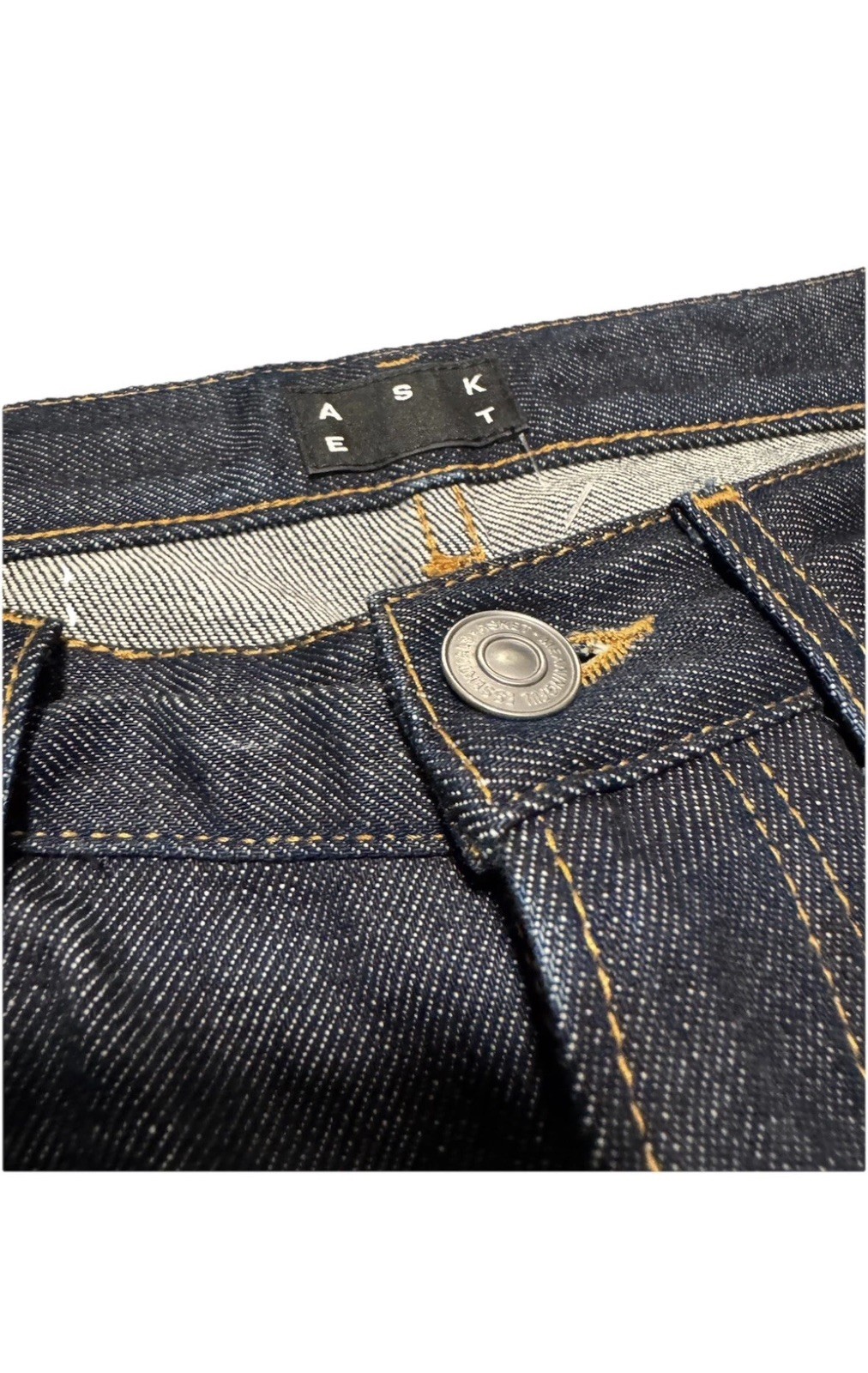 ASKET The Raw Denim Jean 29×32 Regular Fit Made in Italy Stockholm Indigo Raw