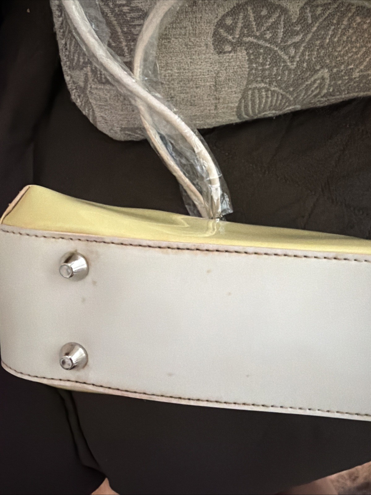 Beijo Buttery Yellow/Beige Purse New With Imperfections