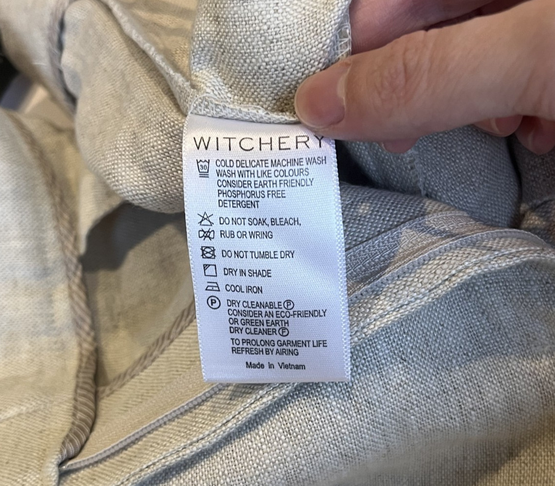 Witchery Size 16 100% Linen Blend Wide Leg Tailored Pants **SEE DESCRIPTION**