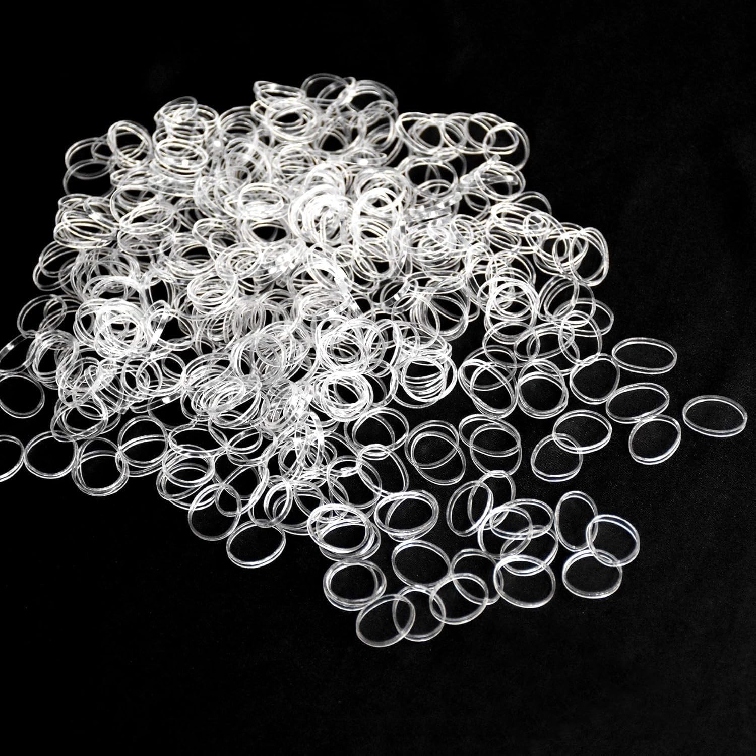 Clear Elastic Hair Bands,400pcs Mini Hair Rubber Bands,Hair Ties,Soft Hair