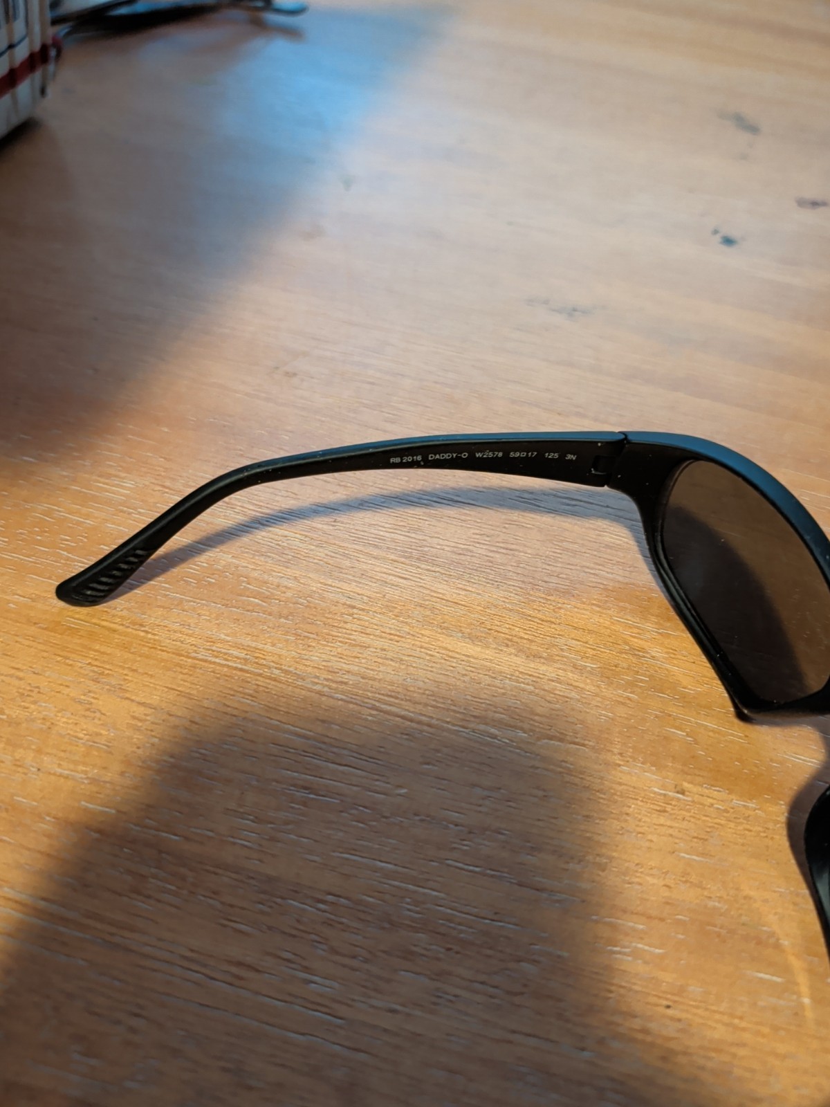 Ray-Ban Daddy-O RB2016 W2578 Sunglasses Frame Only Italy Black 59-17-125