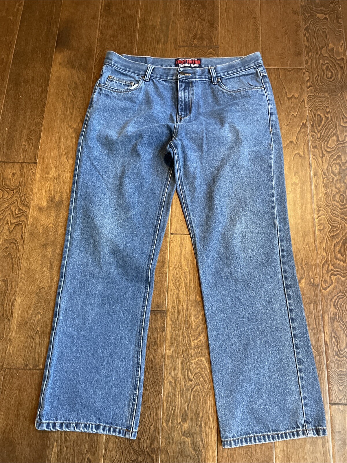 First Edition Blue Denim Original Jeans Mens Size 38X32 Actual 37X31 CB1