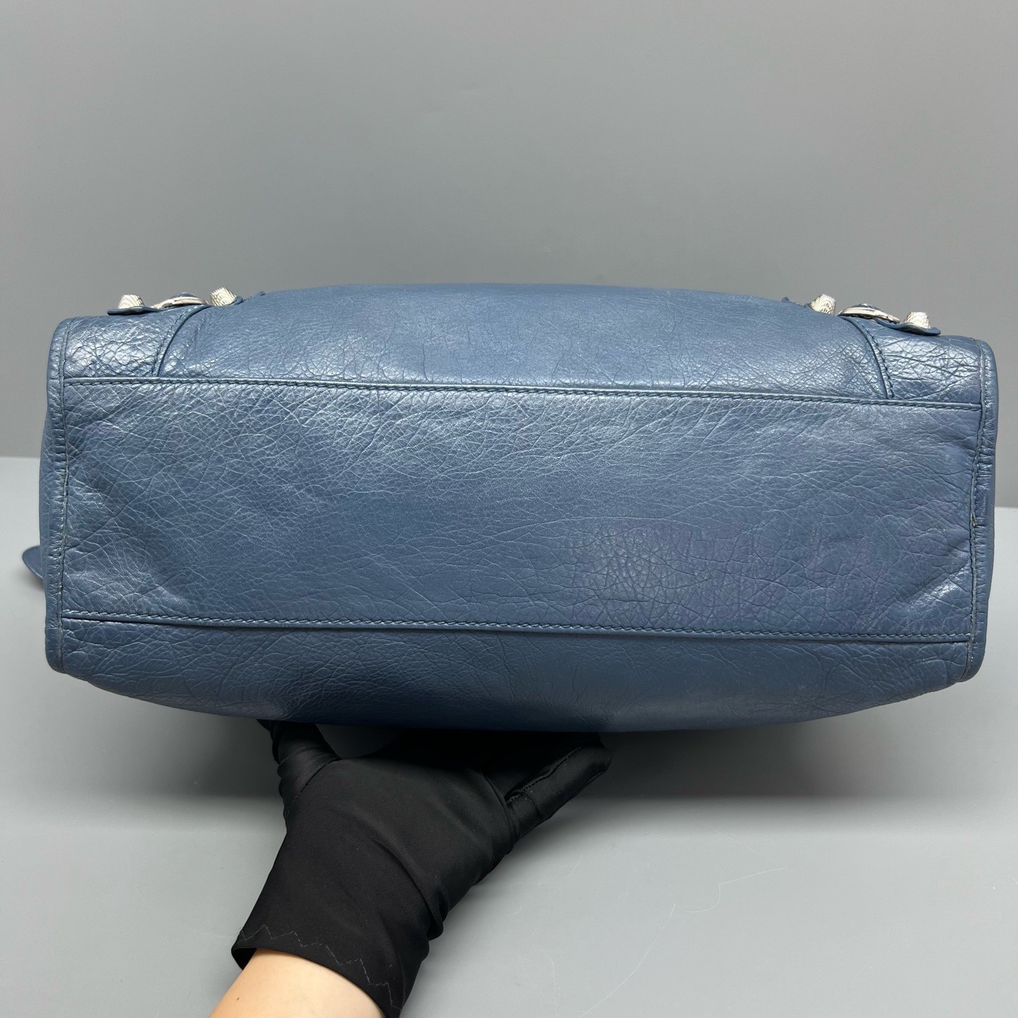 Balenciaga Pre-Owned Authentic Luxury Handbag Blue 38*24*14cm