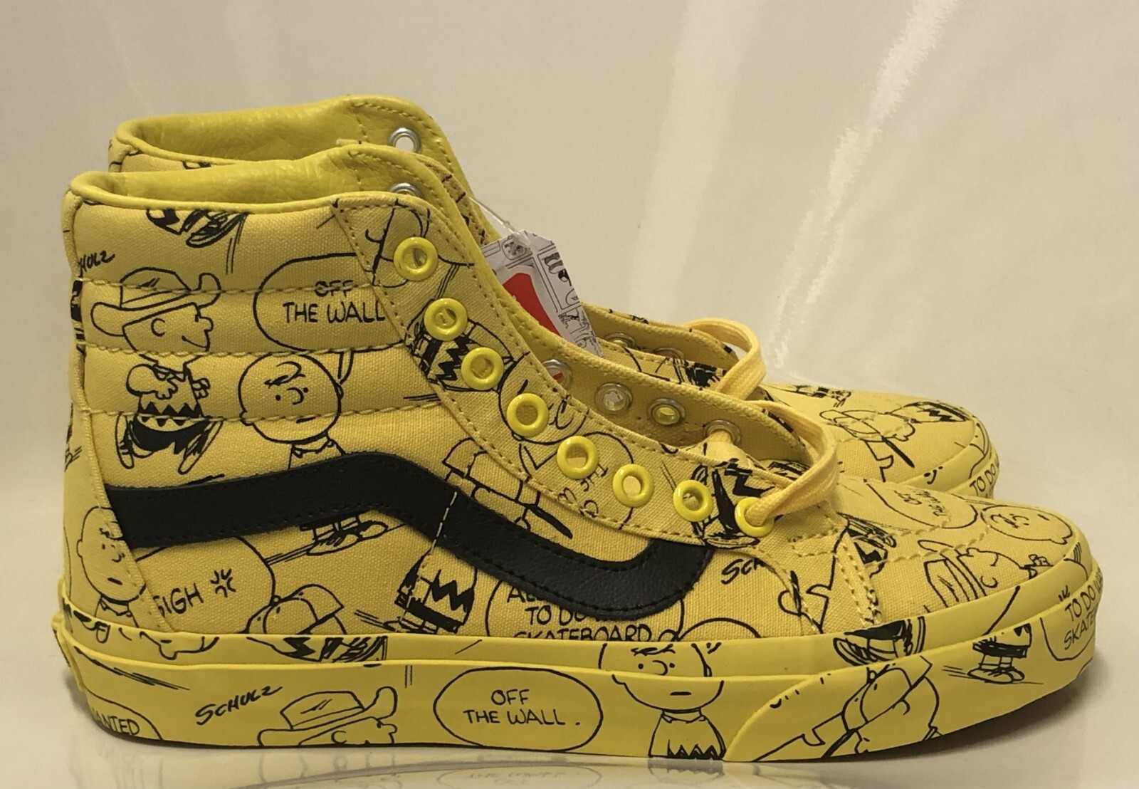 Vans X Peanuts SK8-Hi Charlie Brown Yellow/Black Mn’s 5.5 Wn’s 7 Limited Edition