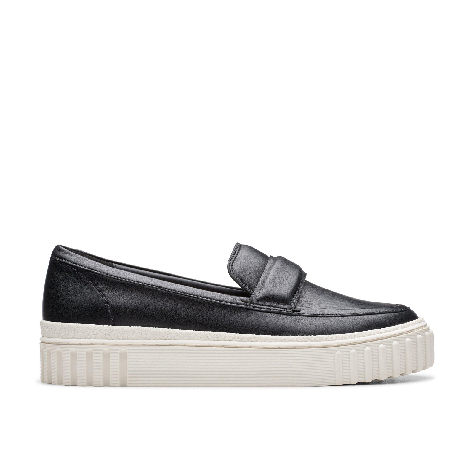Clarks Womens Mayhill Cove Black Leather Casual Shoes