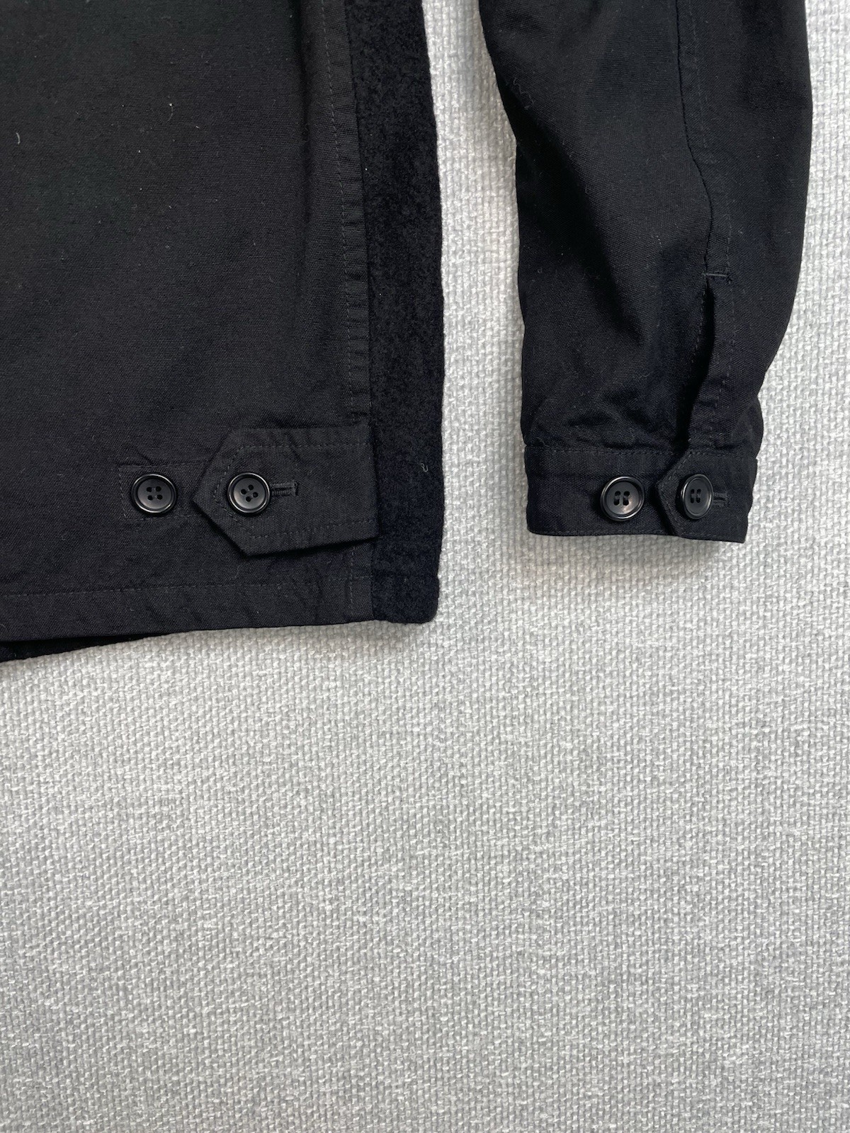 CDG Comme Des Garçons Homme Men’s Jacket Size Small Black Fleece Wool